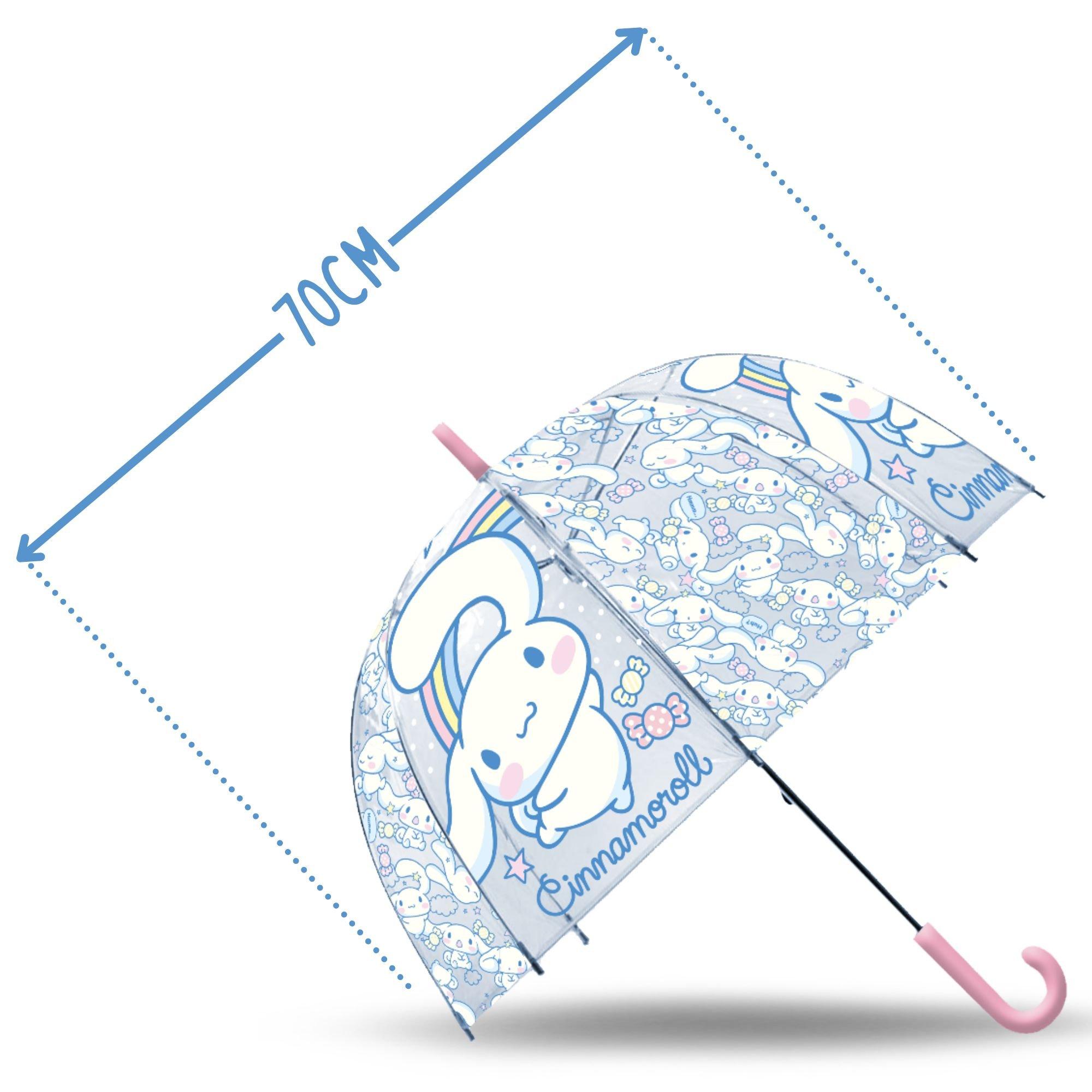 Blue - Hello Kitty - Cinnamoroll Transparent Bell Umbrella - 2