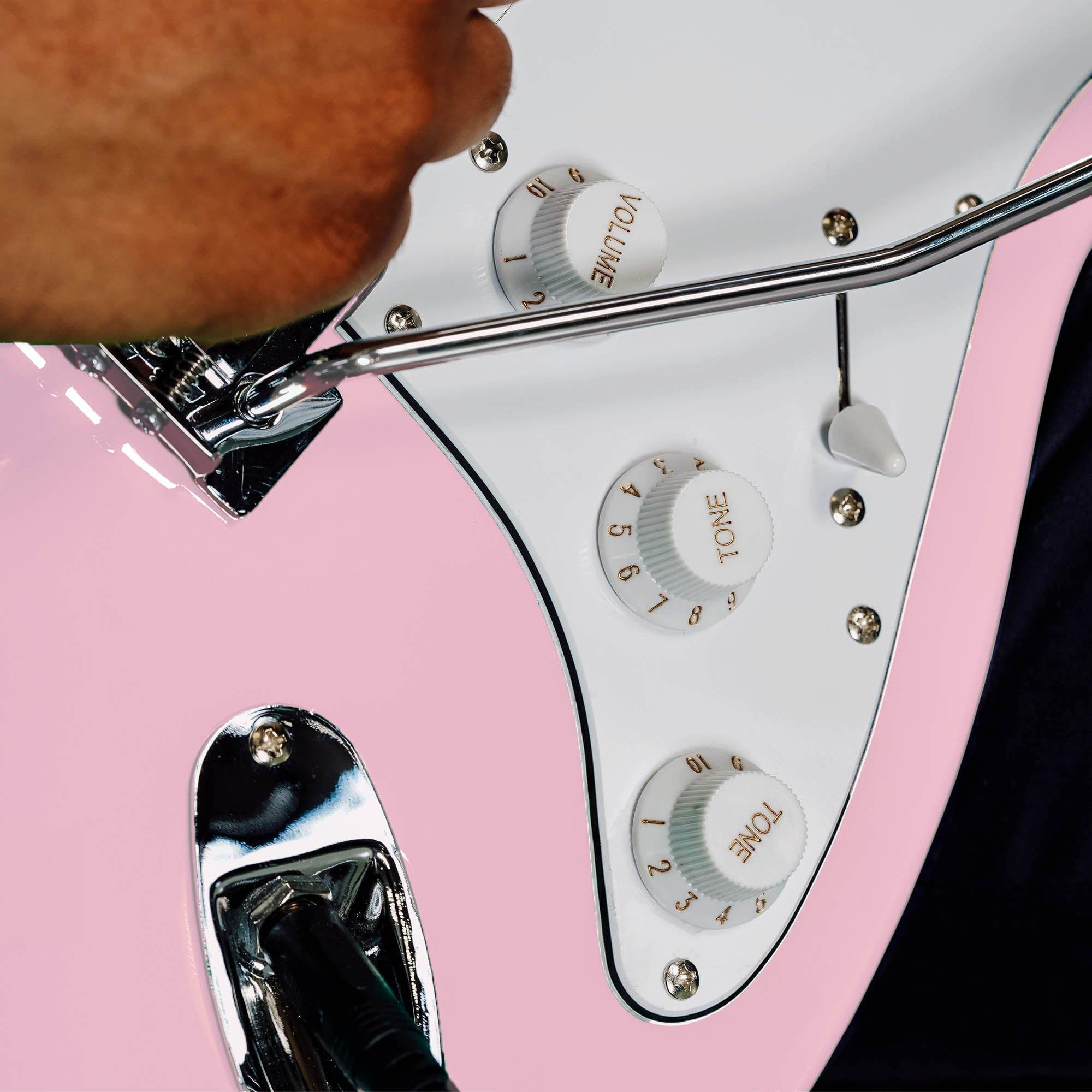 Pastel Pink - 3rd Avenue - Full Size Pastel Electric Guitar Pack - 6