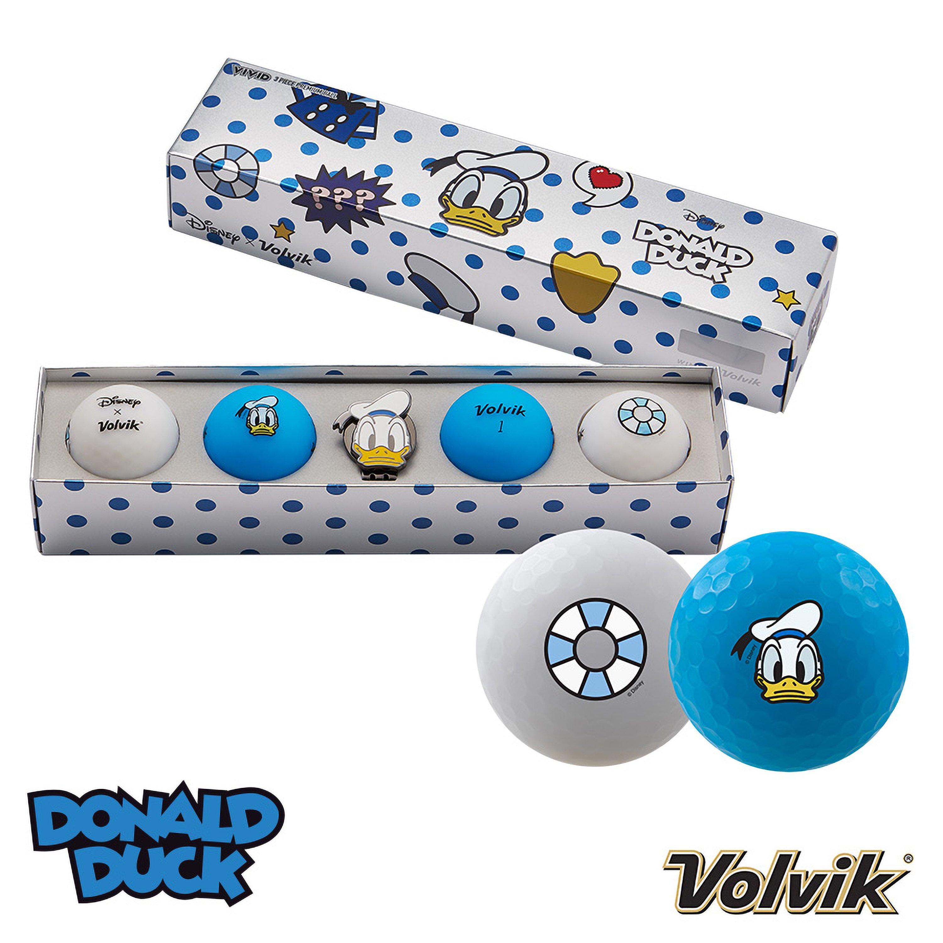 Donald Duck - Volvik - Vivid Disney Golf Ball Pack - 1