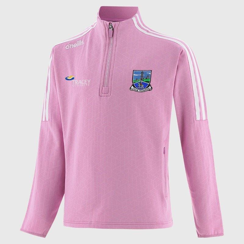 PNK/WHI/PNK - ONeills - Fermanagh Hydra Half Zip Top Girls