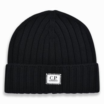 CP Company Extra Fine Merino Wool Logo Beanie
