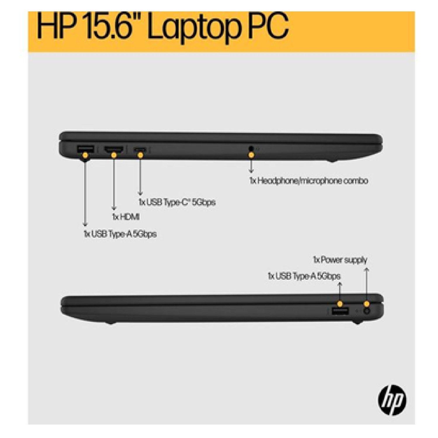 Black - HP - 15-fc0536sa 15.6 Laptop - AMD Ryzen 3 256 GB Je - 7