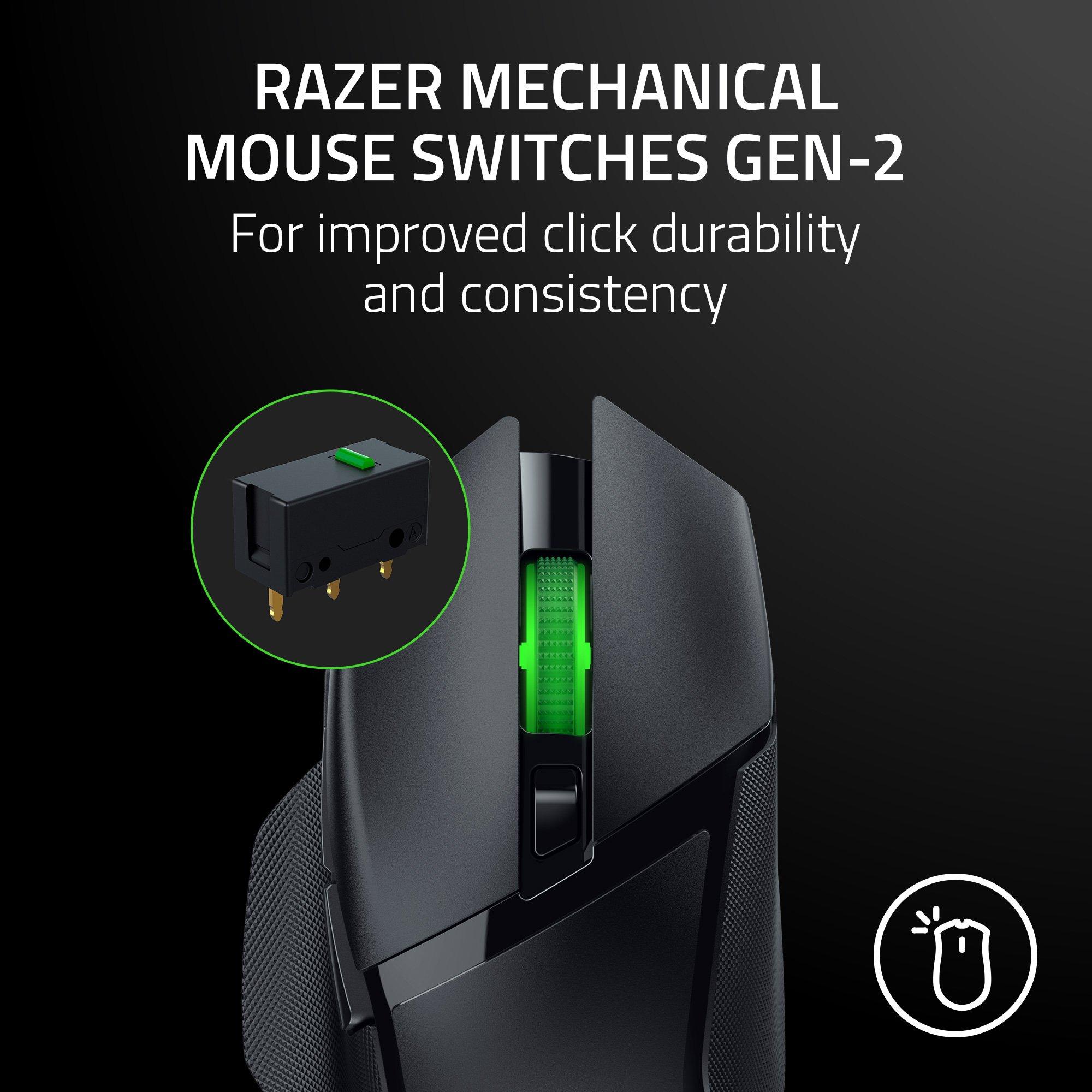 Black - Razer - Razer Basilisk V3 X Hyperspeed Wireless Mouse - 6