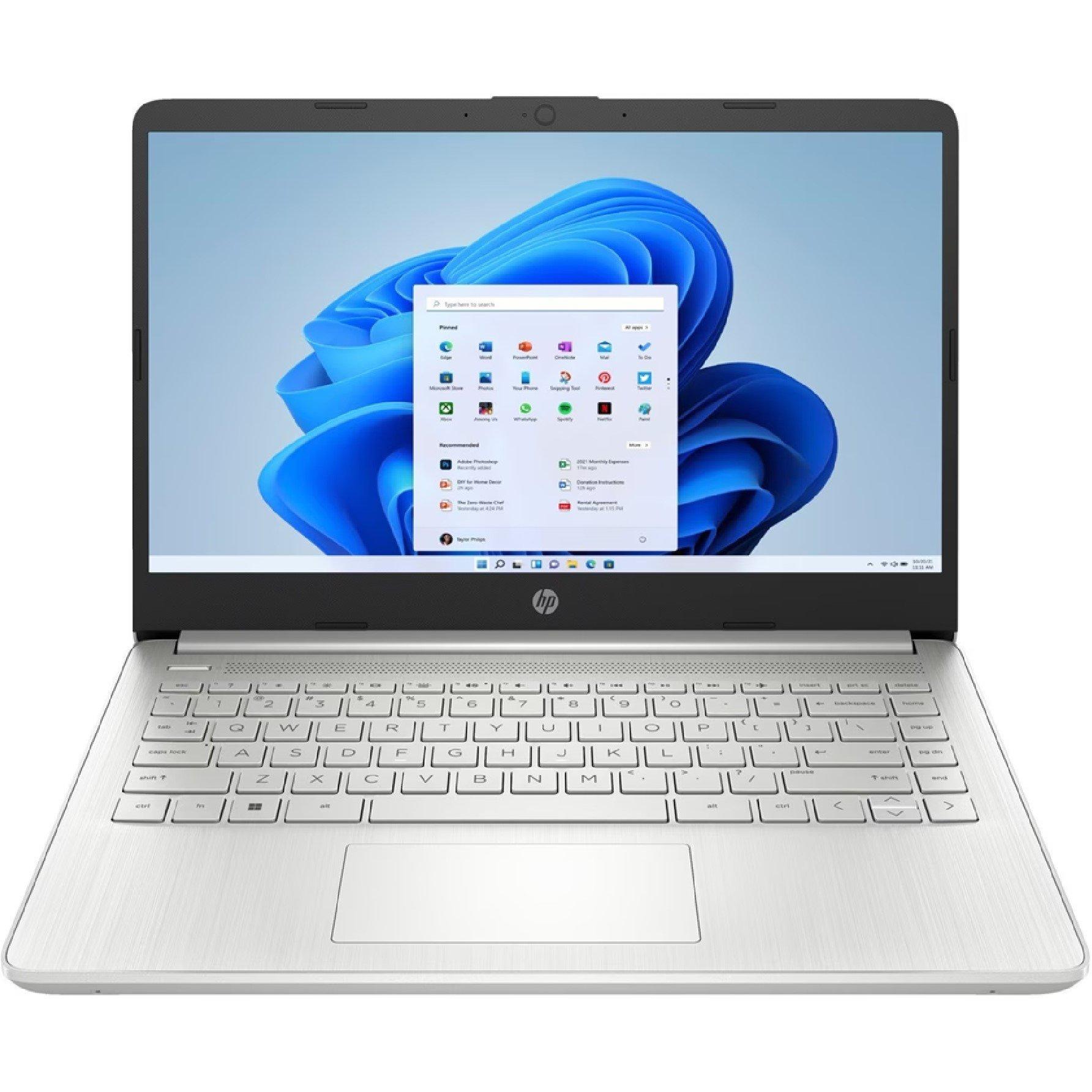 Hp  14 Intel I3 8Gb 256Gb Win 11 Home - Silver - Case Set