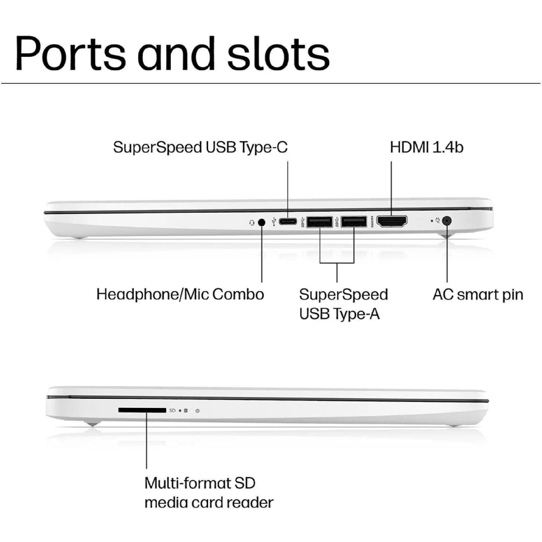 Silver - HP - HP 14 Intel i3 8GB 256GB Win 11 Home - 2
