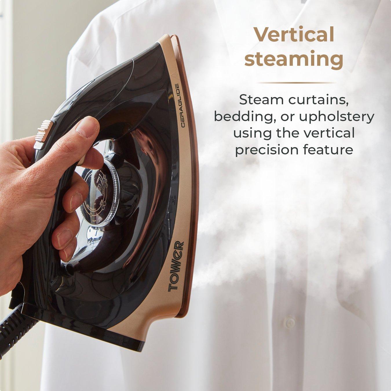 Black - Tower - 2700W Steam Generator with 1.2 Litre Capacity Wate - 7