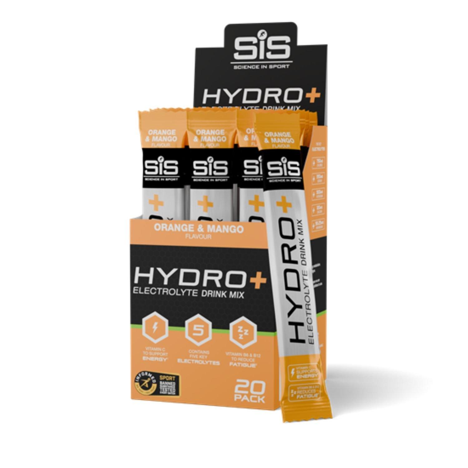 Sis  Hydro+ Electrolyte Drink Mix - ( 20 X 4.5G Sti - Orange And Mang - Pack of 20