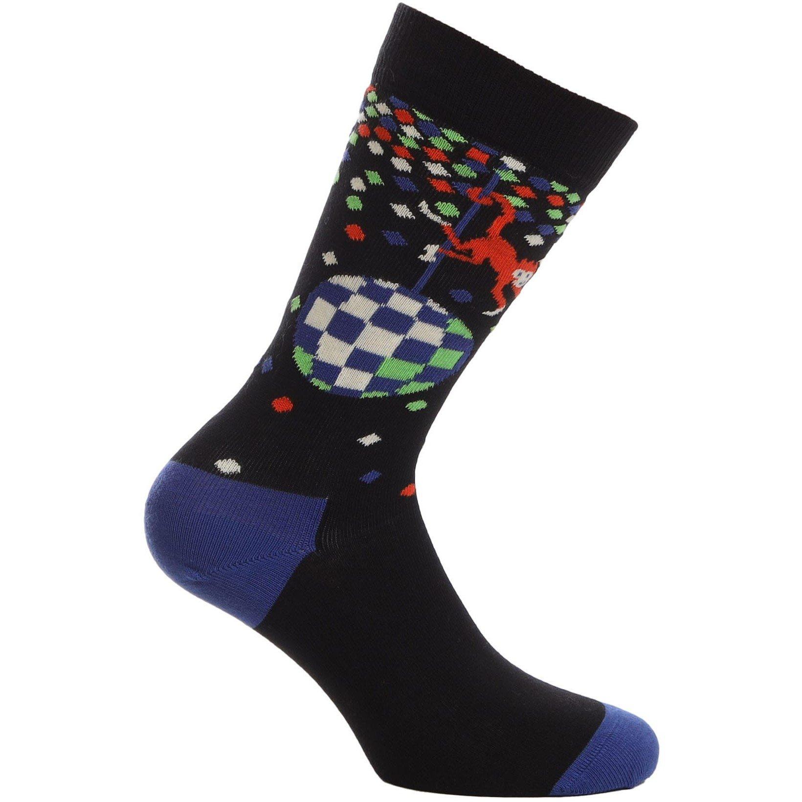 Black - Happy Socks - Disco Monkey Socks - 2