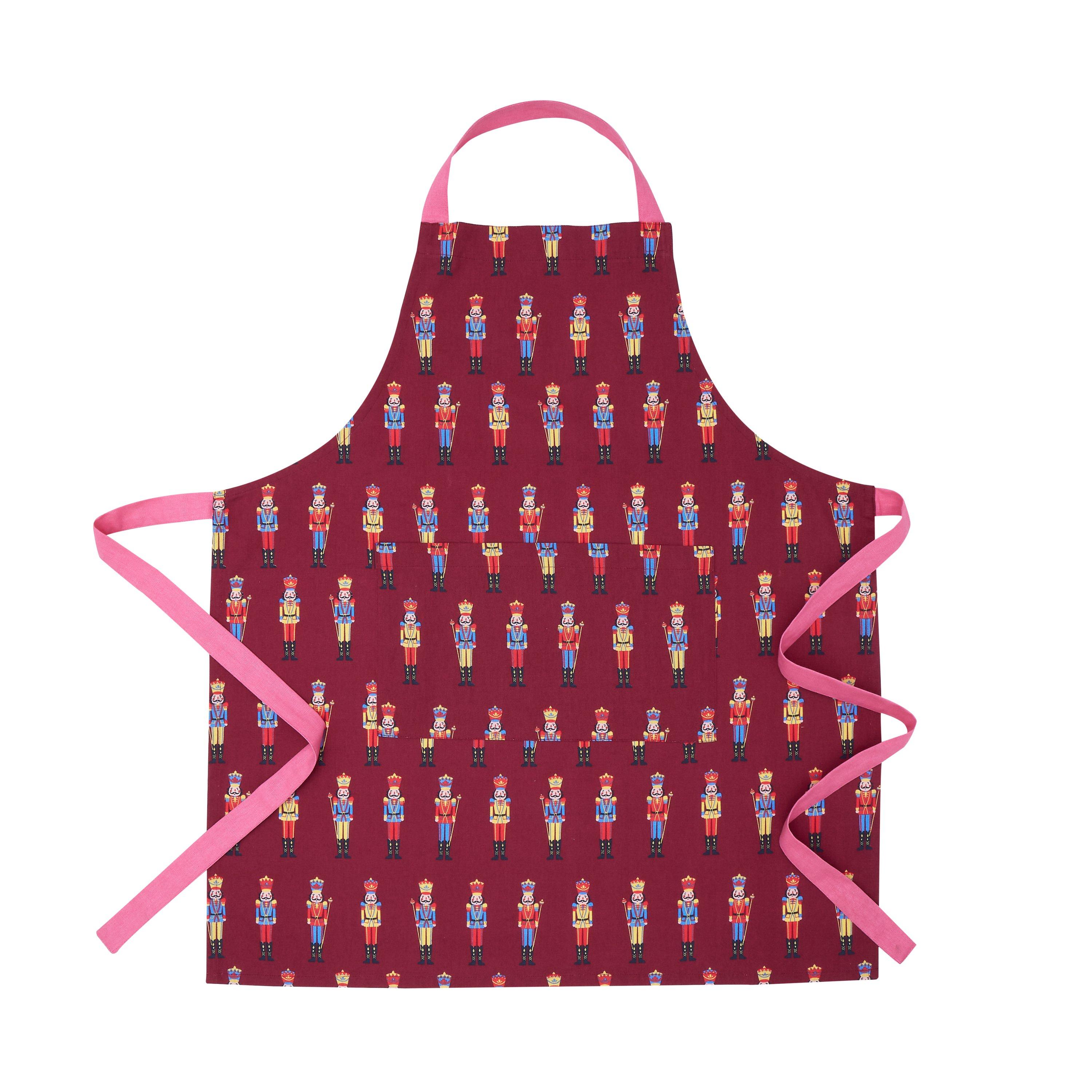 Plum - Catherine Lansfield - Christmas Nutcracker Cotton Kitchen Adult Apron - 3