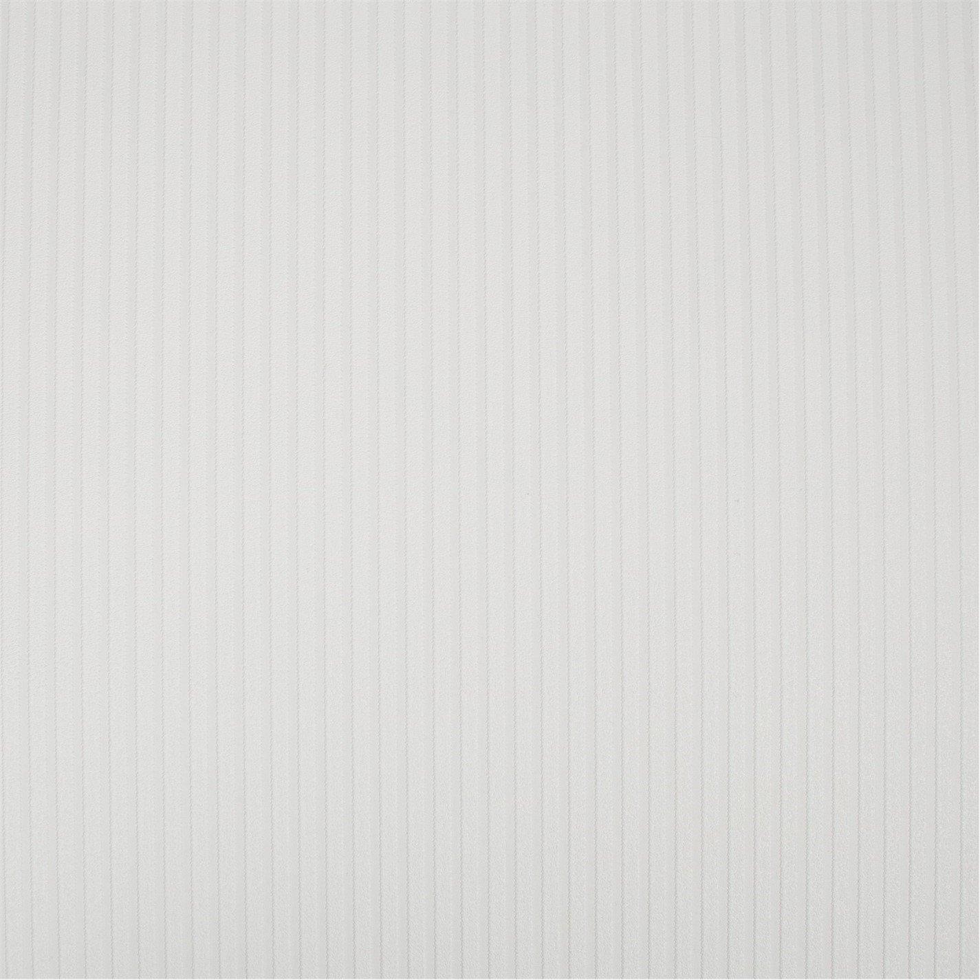 Superfresco Paintable  Ribbed Textured Durable Wallpaper White