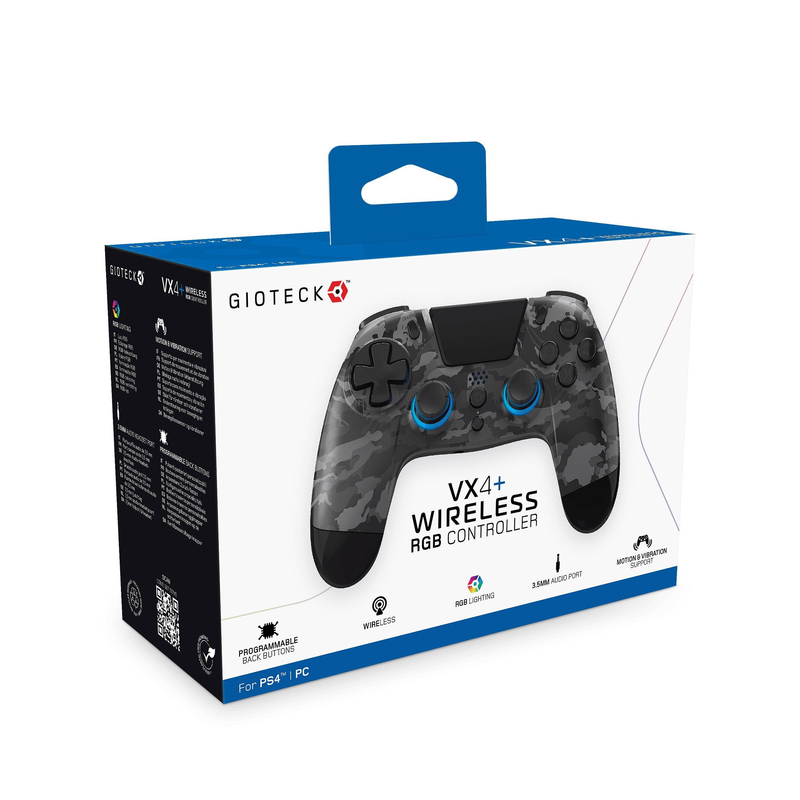 WLS Dark Camo - Gioteck - Gioteck VX-4 Wireless RGB PS4 Dark Camo Controller - 4