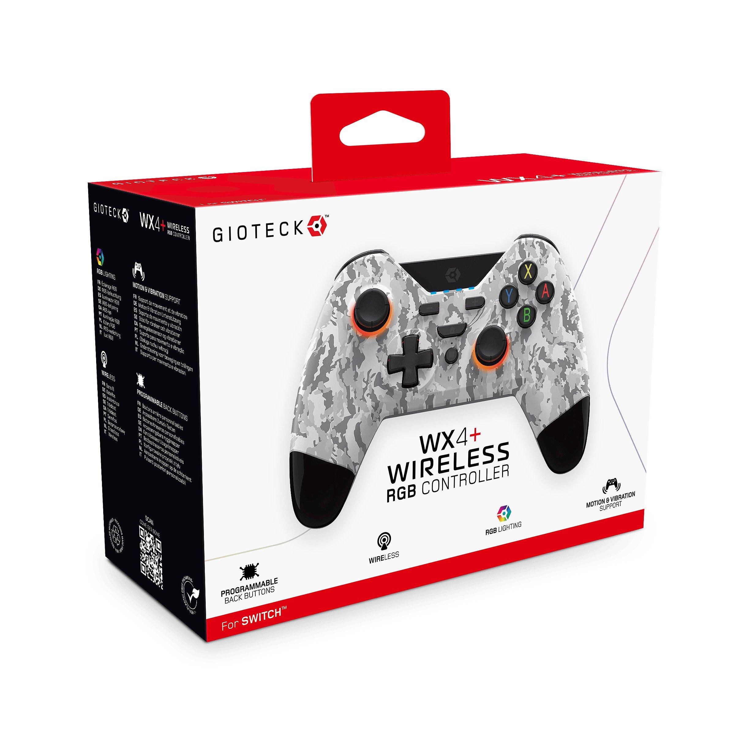 Camo White - Gioteck - WX-4+ Wireless RGB Switch Controller - 4
