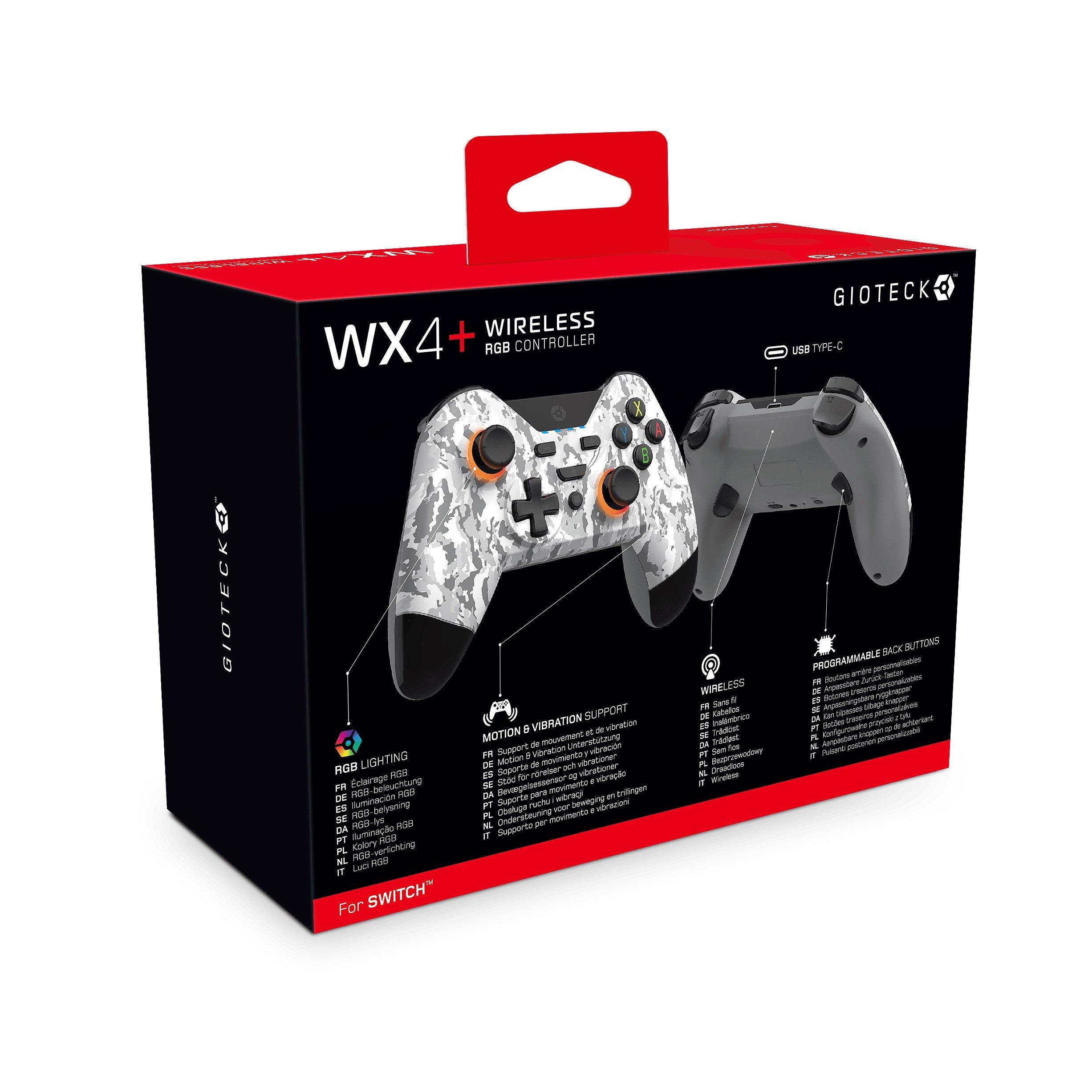 Camo White - Gioteck - WX-4+ Wireless RGB Switch Controller - 5