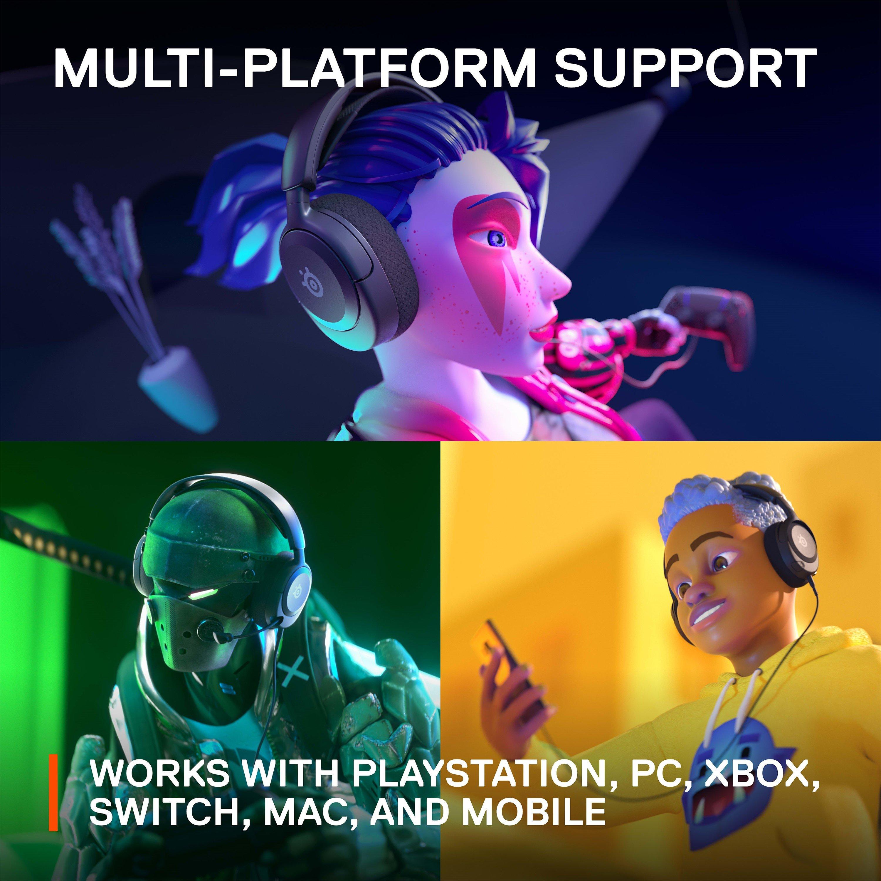 Black - SteelSeries - SteelSeries Arctis Nova 1P Headset - 12