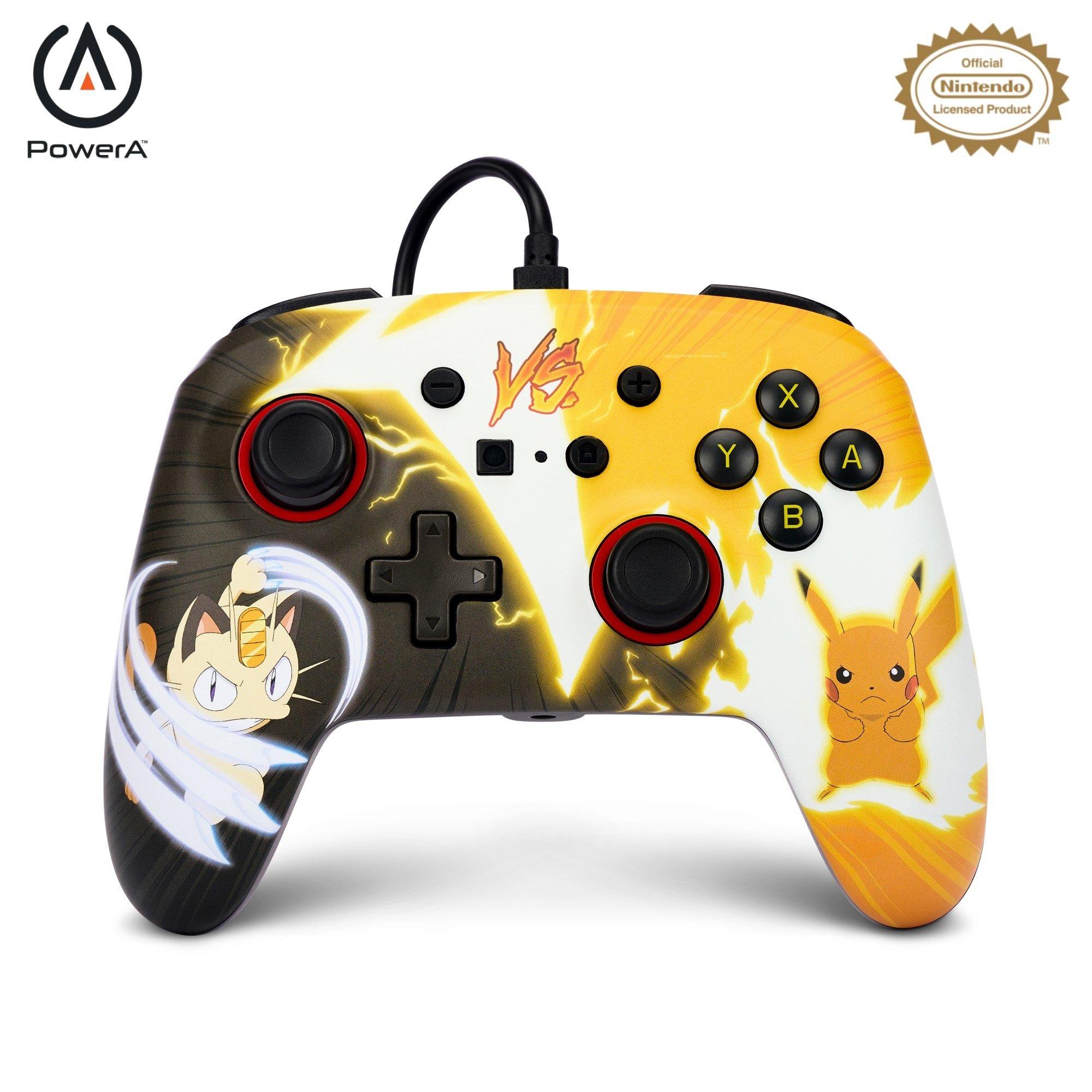 PikachuVSMeowth - PowerA - Enhanced Wired Controller for Nintendo Switch - Pokémon: Pikachu vs. Meowth - 1