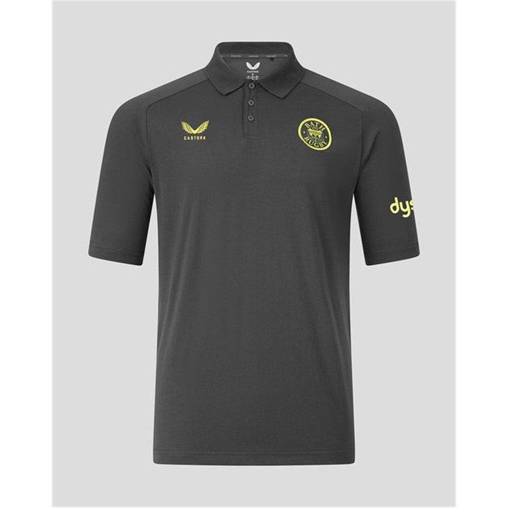 Gunmetal - Castore - Mens Bath Rugby Travel Polo 2026/27 - 1