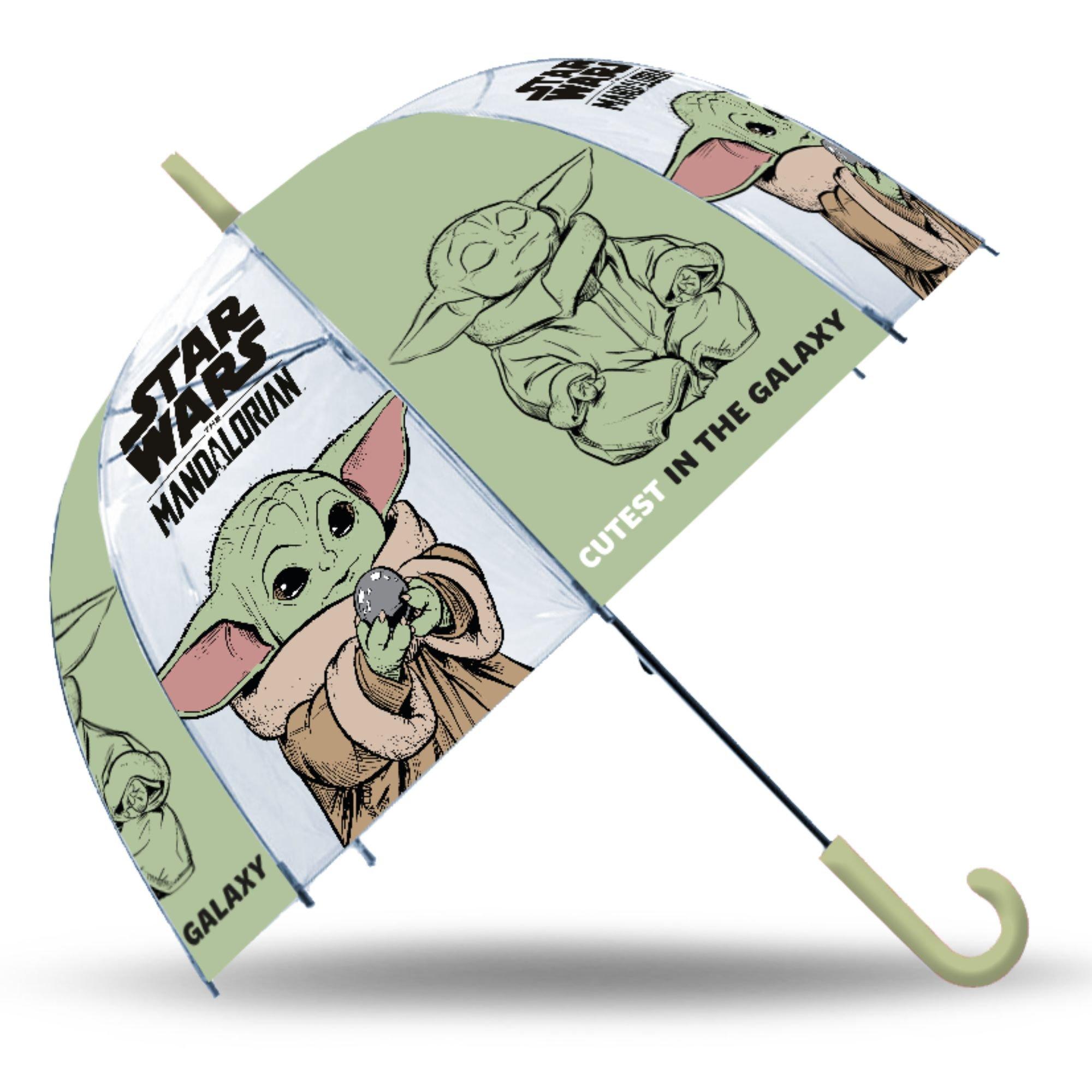 The Mandalorian  Kids Grogu Bell Umbrella 46Cm - Green