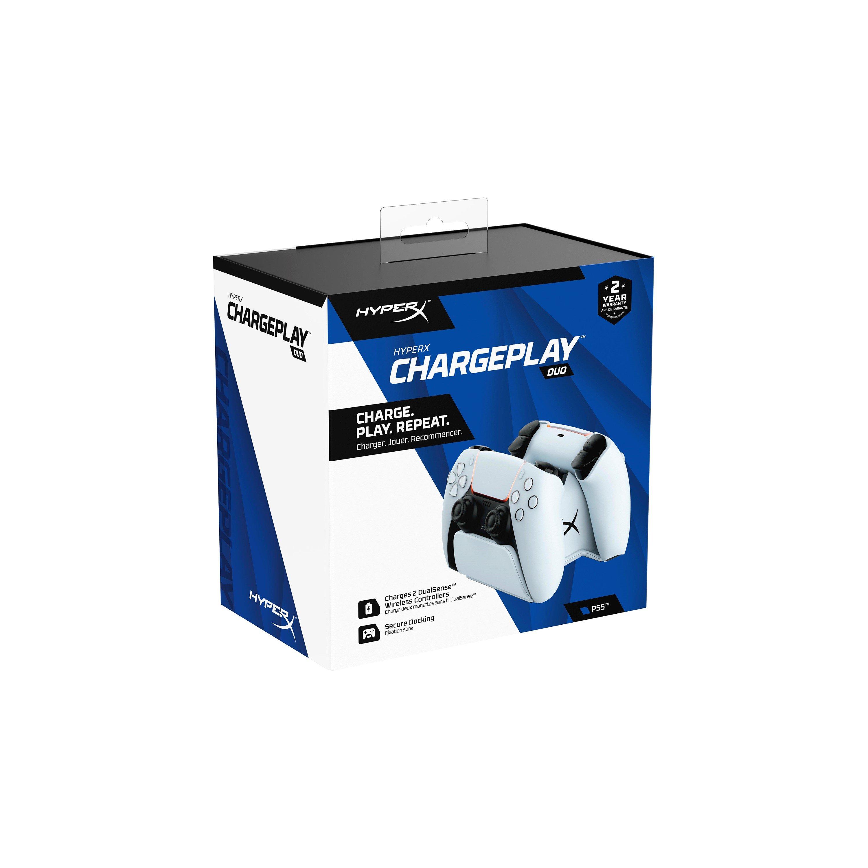 White - HyperX - ChargePlay Duo for PS5 - 7