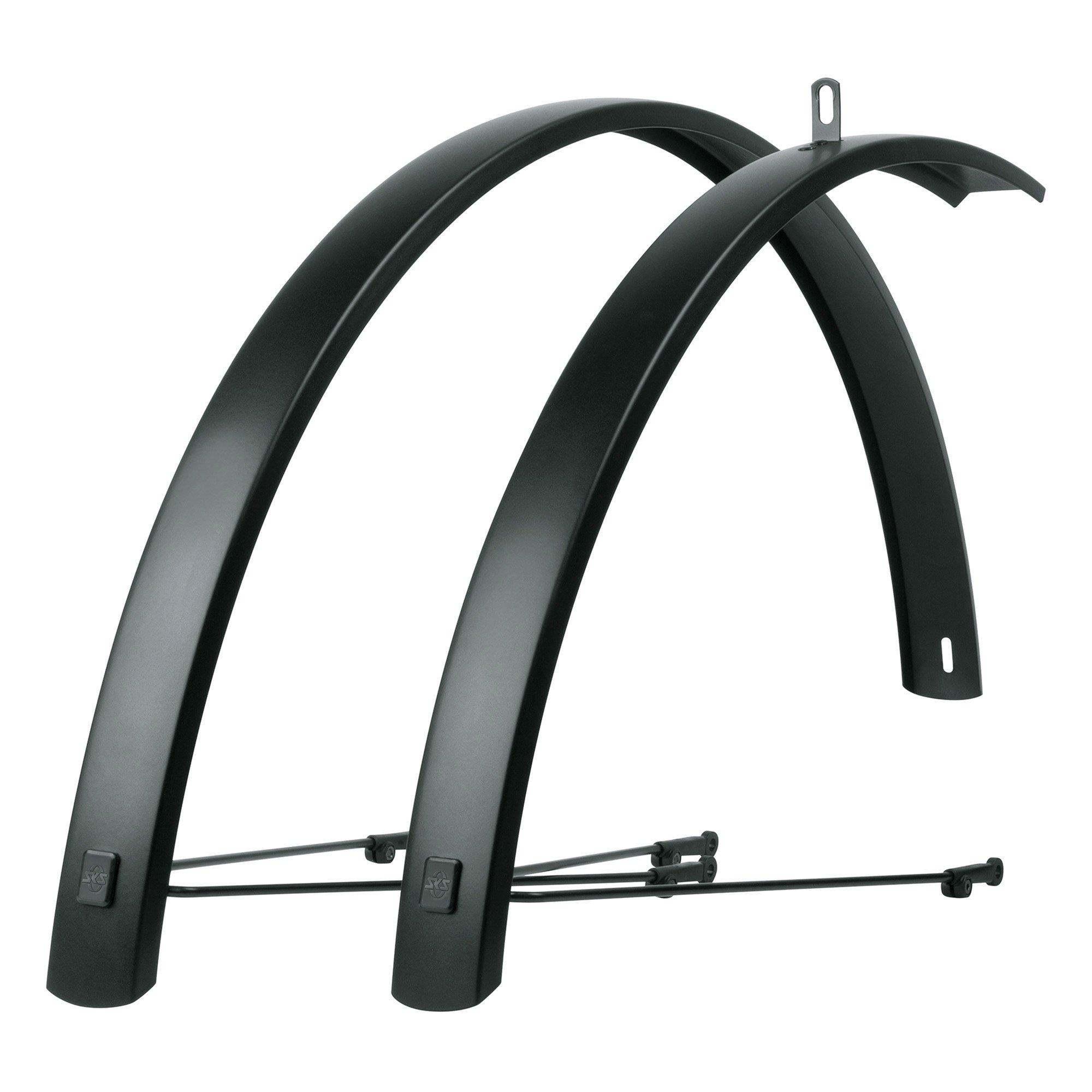Sks  Edge Al 275/28 56Mm Aluminium Mudguard Set - Matte Black - 28in 56mm