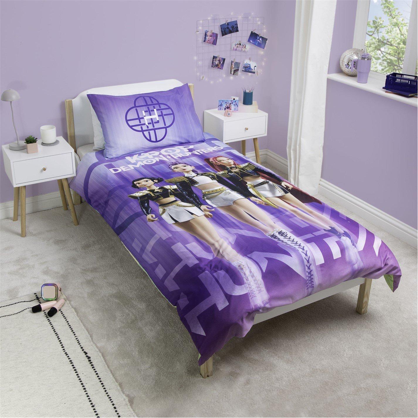 Teal - K Pop Demon Hunters - KPop Demon Hunters Ready Single Duvet - 1