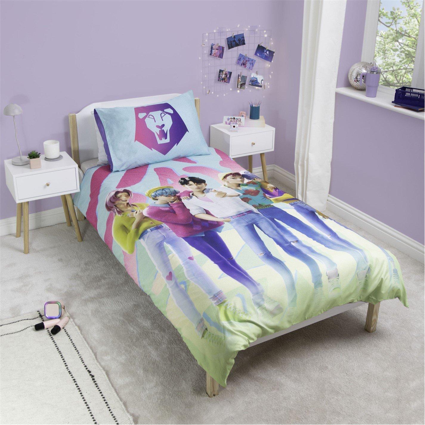 Teal - K Pop Demon Hunters - KPop Demon Hunters Ready Single Duvet - 2