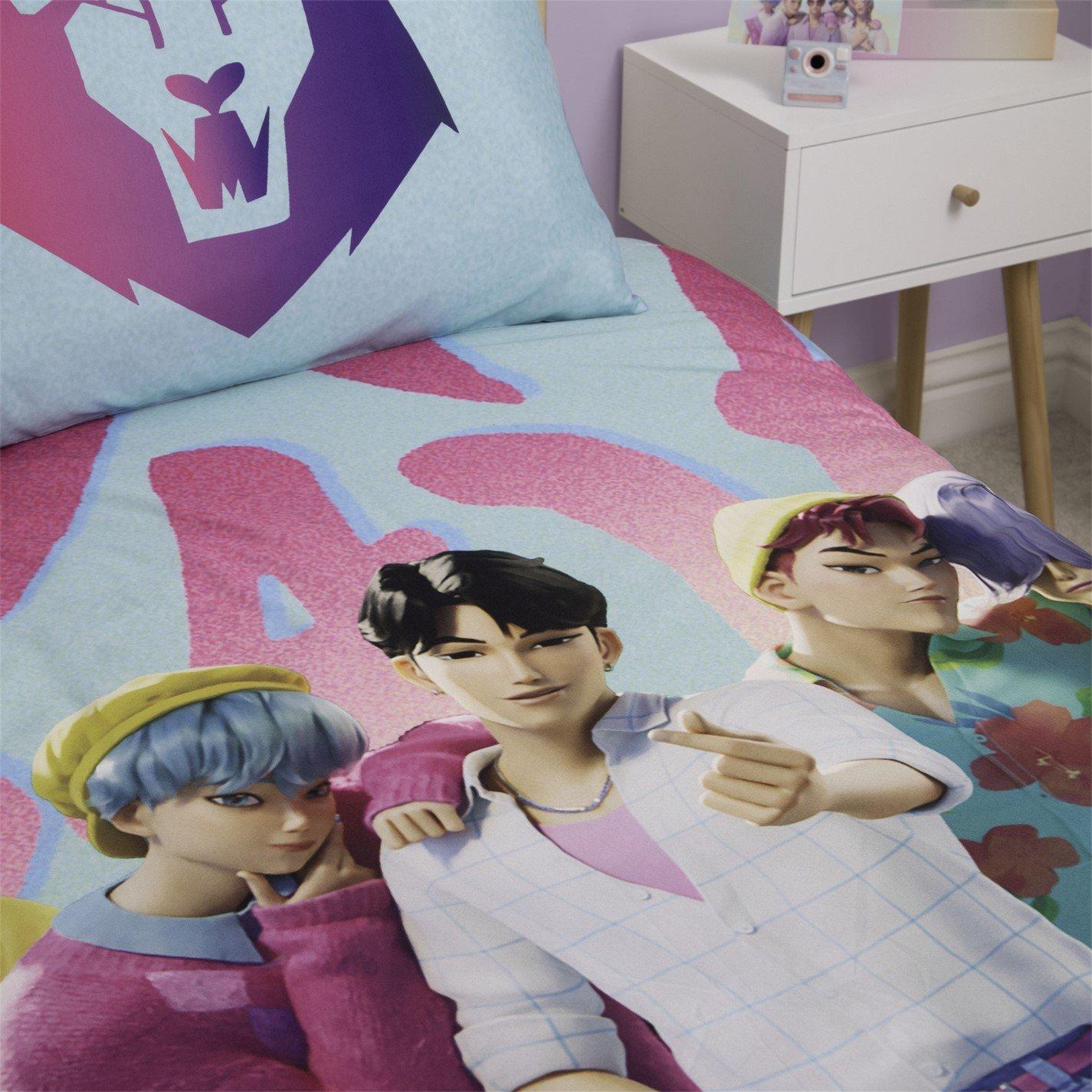 Teal - K Pop Demon Hunters - KPop Demon Hunters Ready Single Duvet - 5