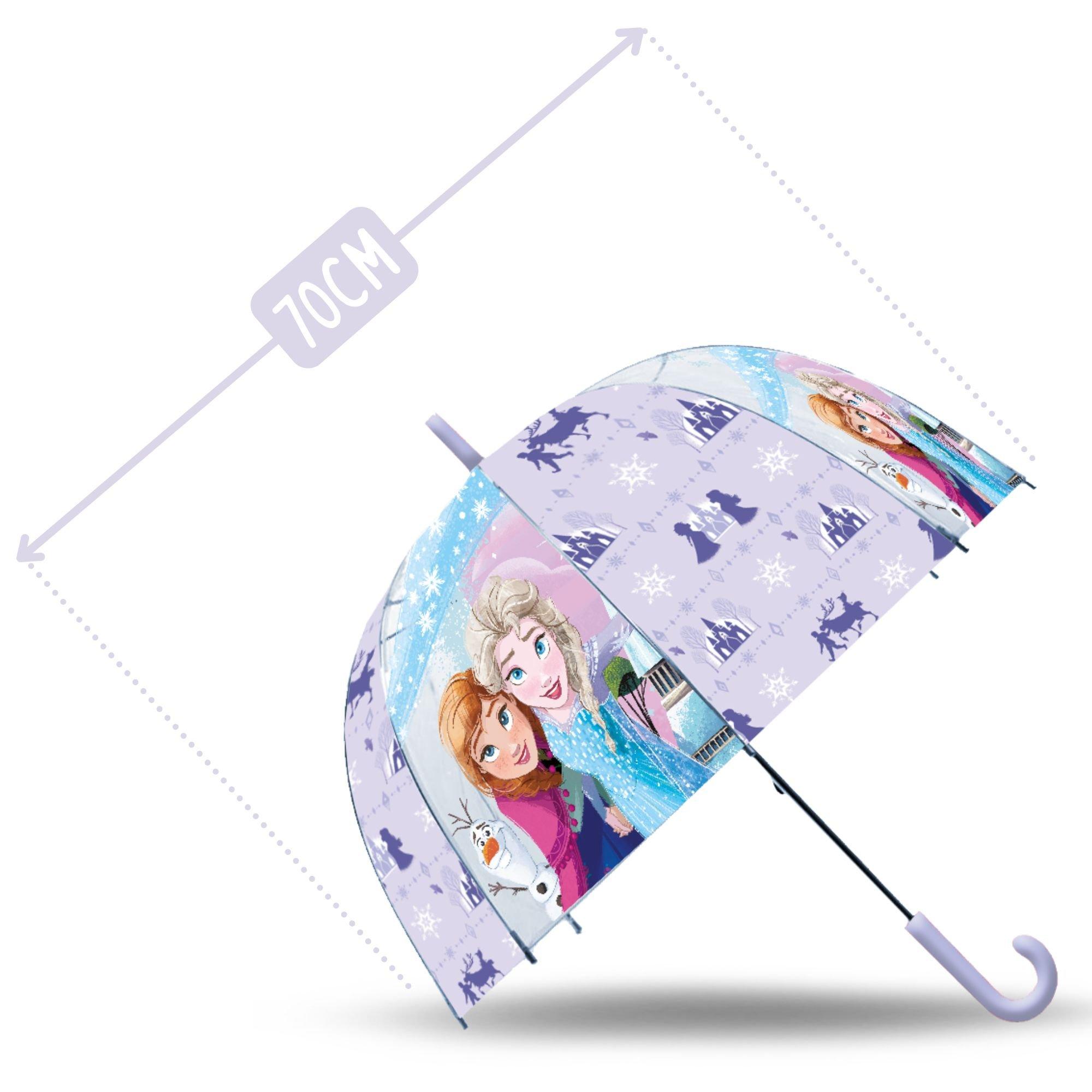 Purple - Disney - Frozen Transparent Bell Umbrella 46cm - 2