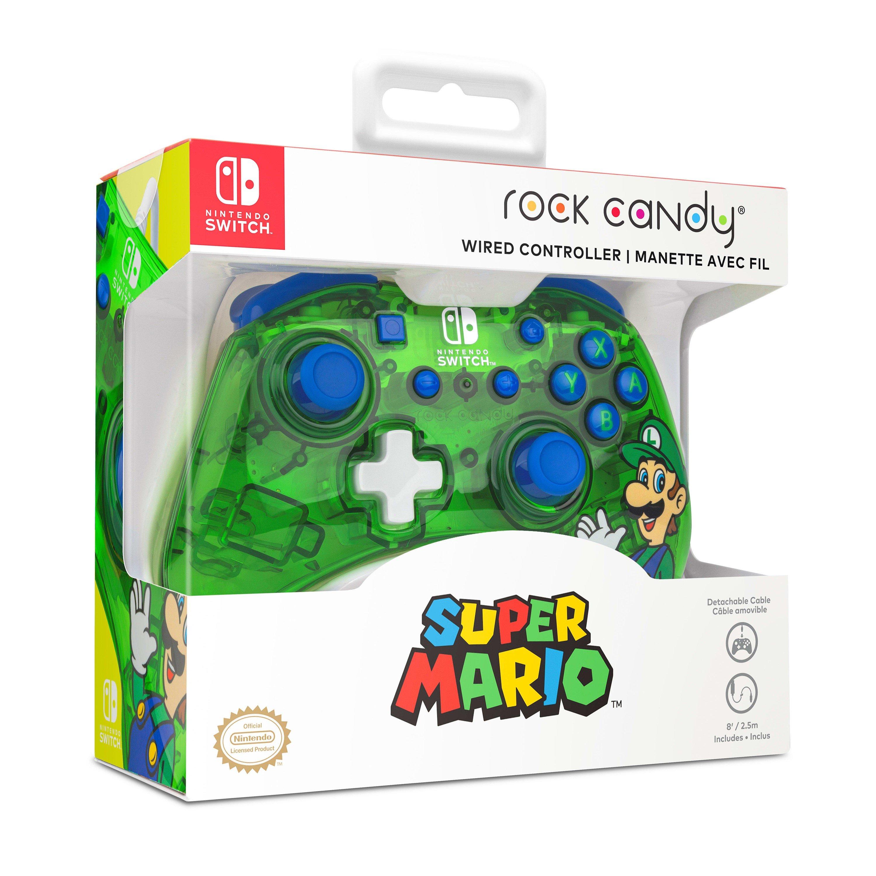 Luigi Green - PDP - Rock Candy Switch Wired Controller: Luigi Lime - 6