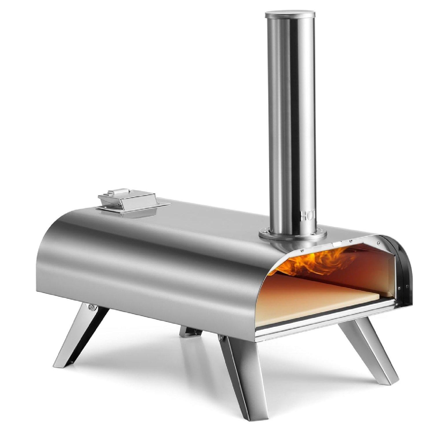 Silver - VonHaus - Outdoor Pizza Oven - 1