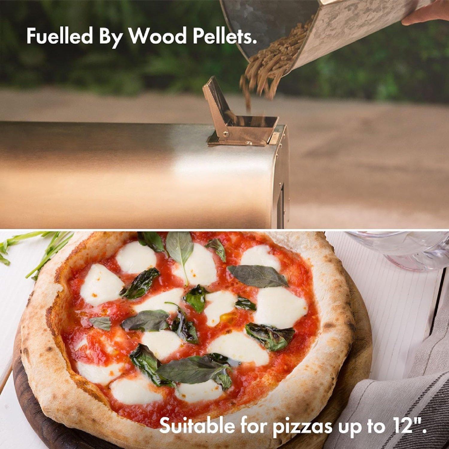 Silver - VonHaus - Outdoor Pizza Oven - 7