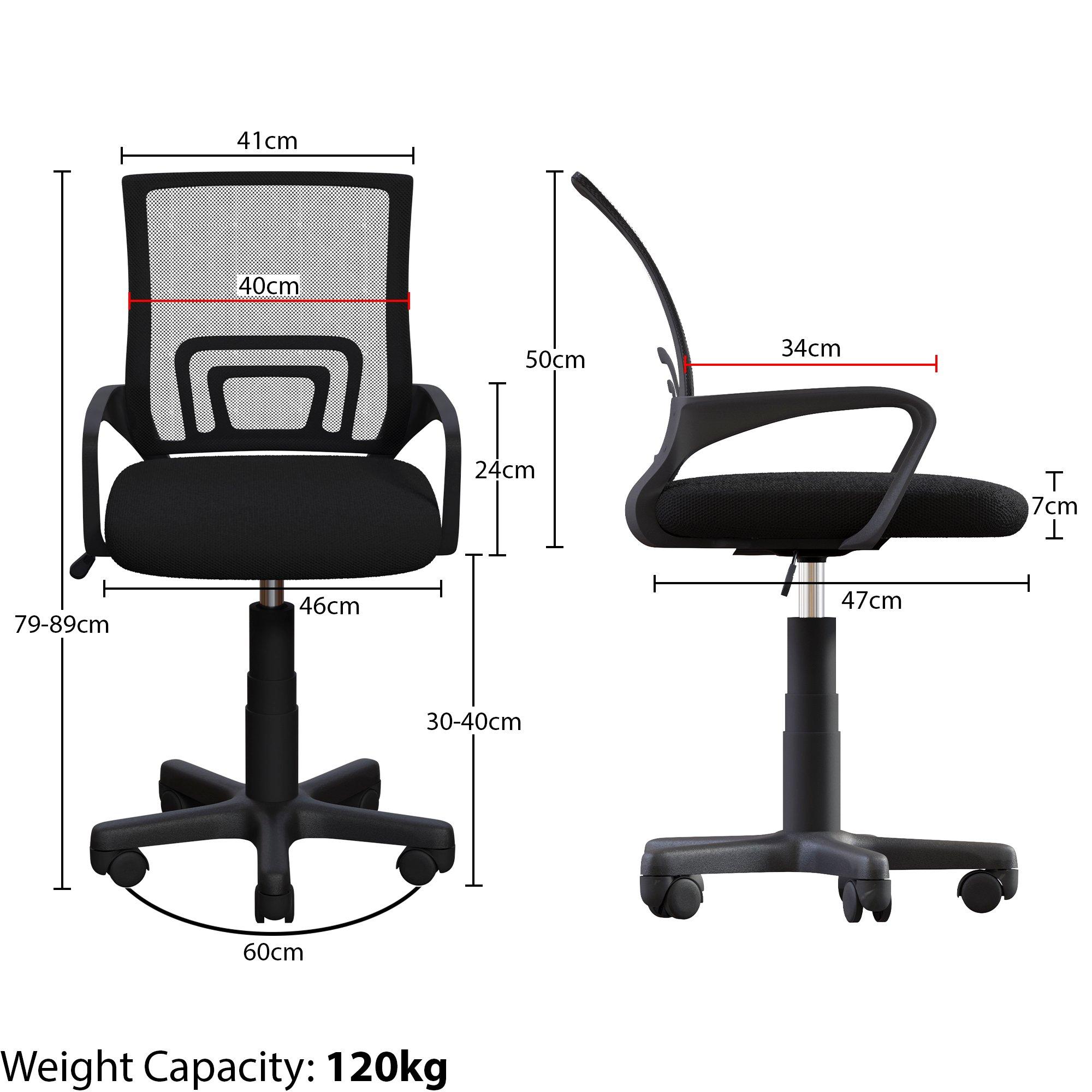 Black - Lassic - Vida Designs Airsdale Office Mesh Chair UKFR - 2