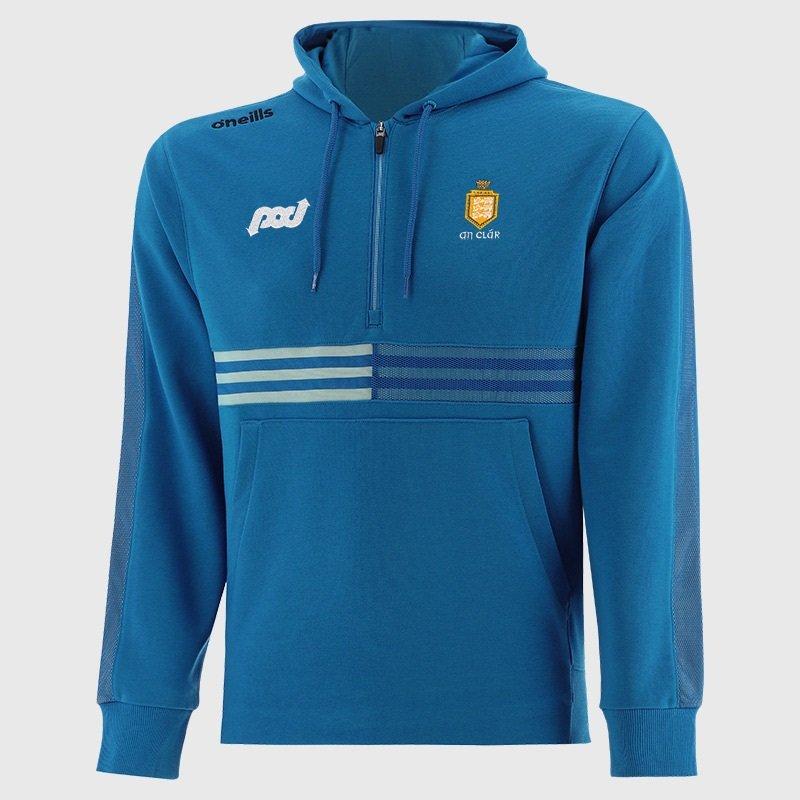 Blue/Blue/Black - ONeills - Clare Nepal Half Zip Fleece Hoodie Junior - 1