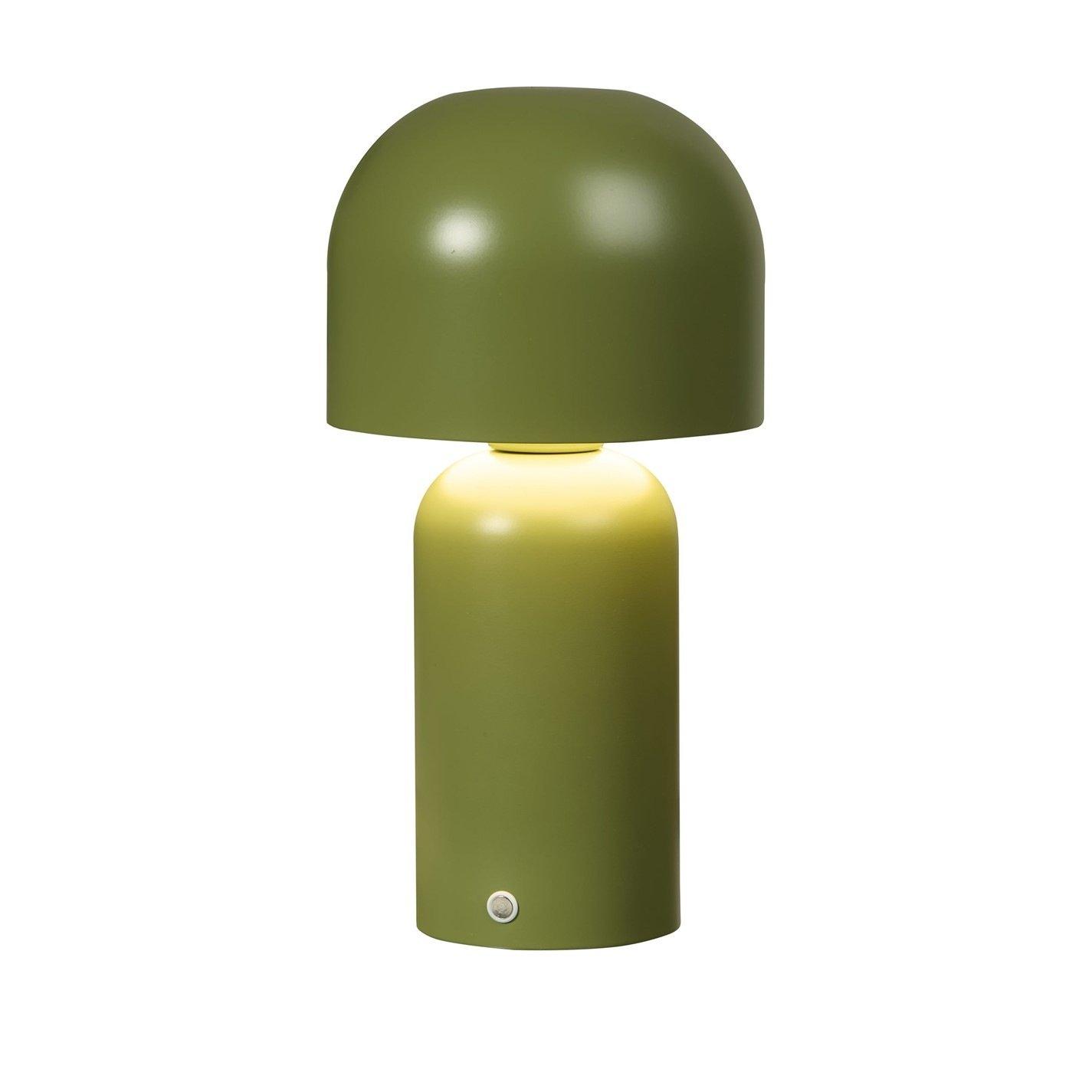 Olive Green - Lighting Collection - Rechargeable Olive LED Mushroom Table Lamp - 4