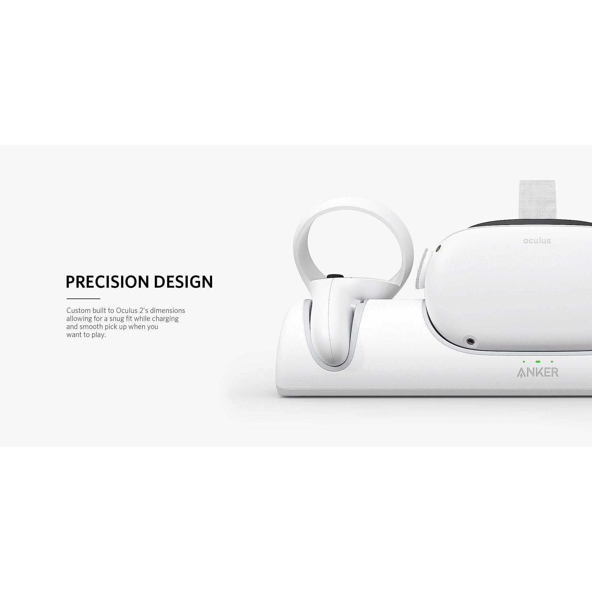 Hvid - Anker - Anker Meta Quest 2 Charging Dock - Meta Certified - 6