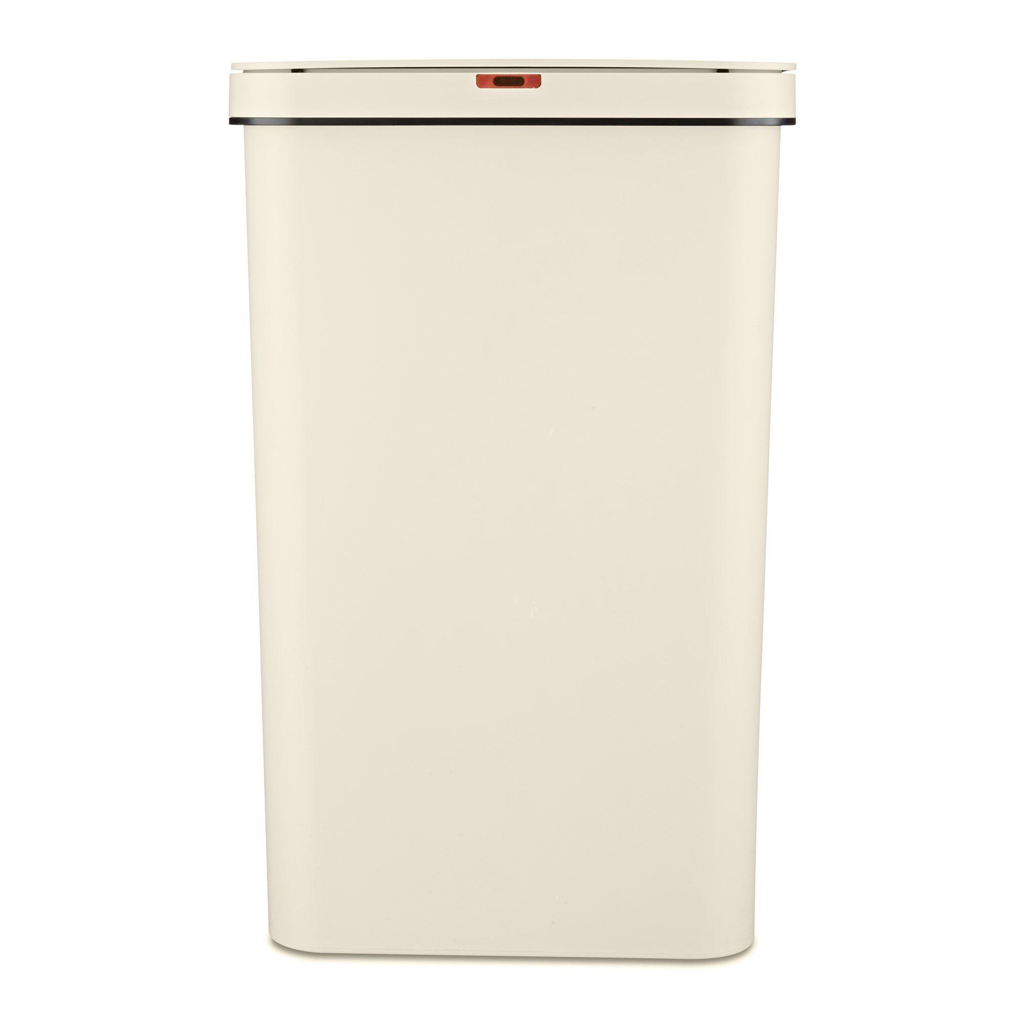 Cream - Tower - 50L Rectangular Sensor Bin Cream - 2