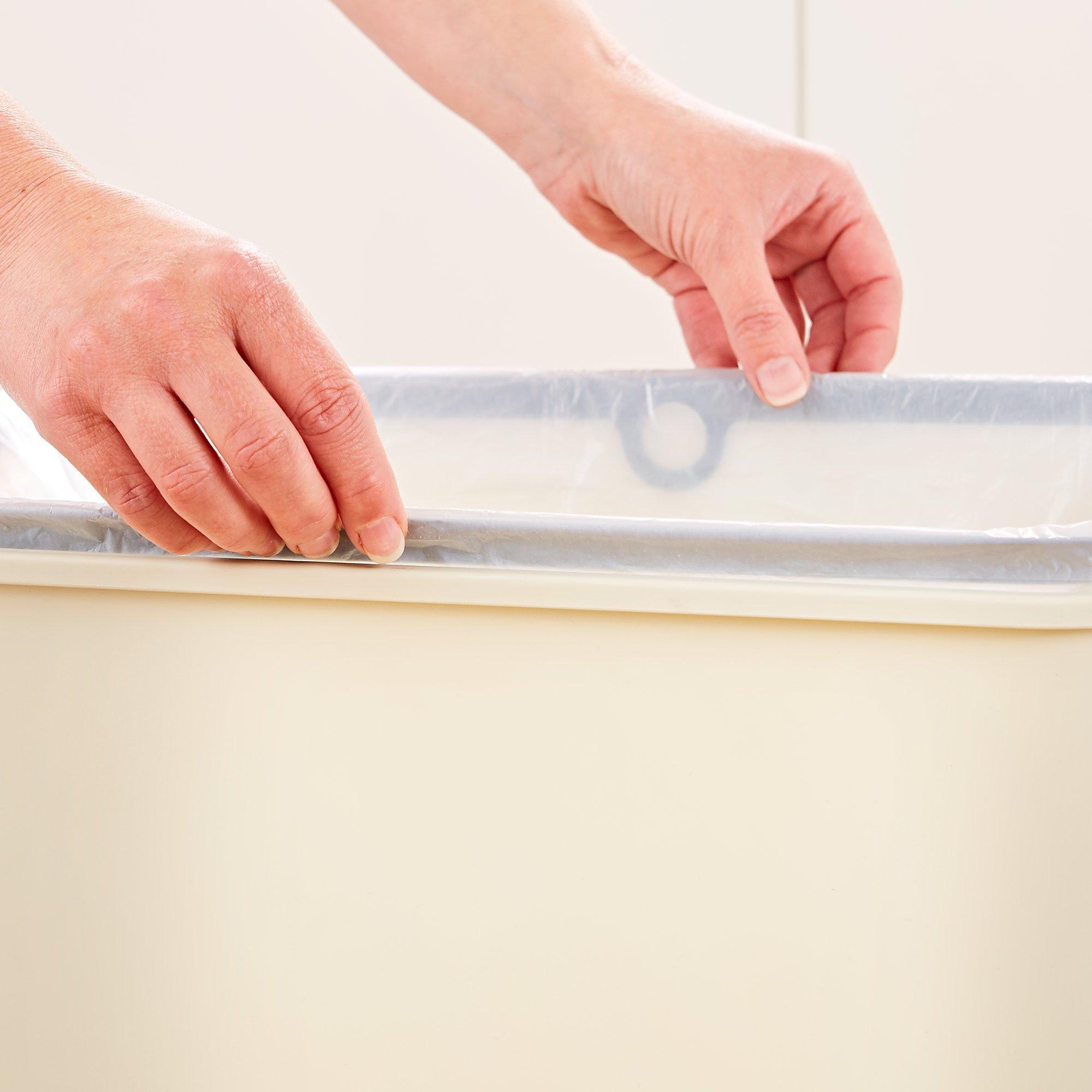Cream - Tower - 50L Rectangular Sensor Bin Cream - 5