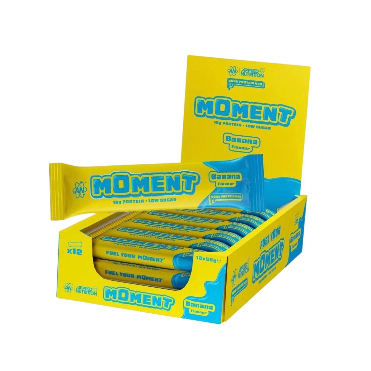 Banana - Applied Nutrition - Applied Nutrition: Moment Protein Bar (55g x 12) - 1