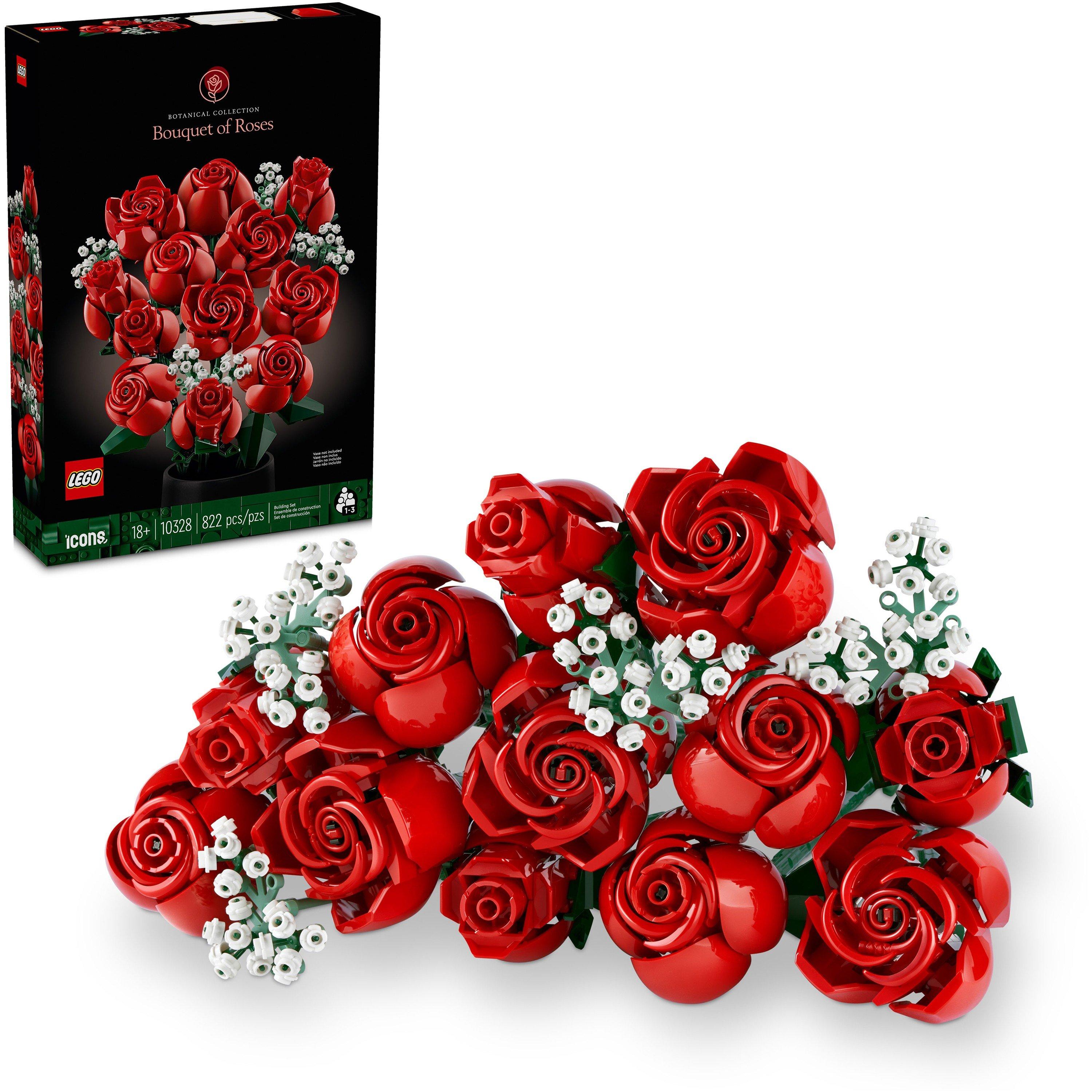 Rojo y Blanco - LEGO - Botanical Collection 10328 Bouquet Of Roses - 1