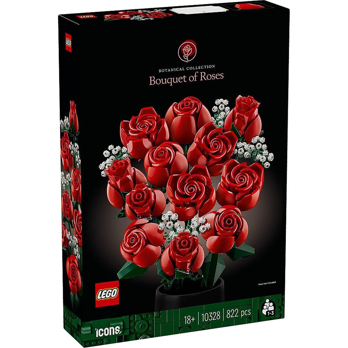 Rot und Weiß - LEGO - LEGO Botanical Collection 10328 Bouquet Of Roses - 2