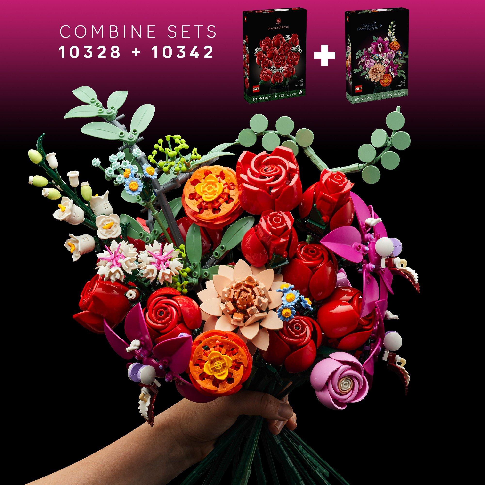 Red and White - LEGO - Botanical Collection 10328 Bouquet Of Roses - 8