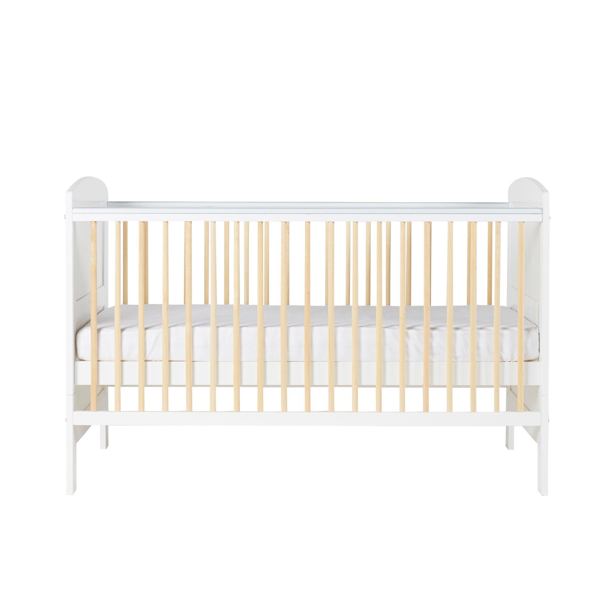 White - Ickle Bubba - Coleby Scandi Cot Bed and Premium Sprung Mattress - 5