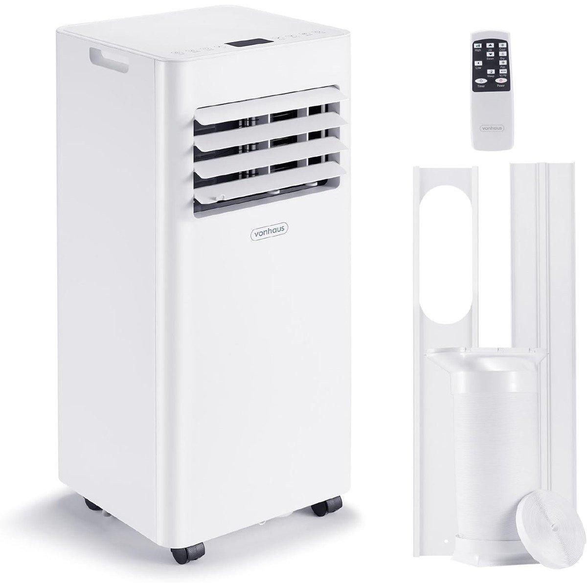 White - VonHaus - High-Performance Air Conditioner 4 Mode  9000BTU - 1