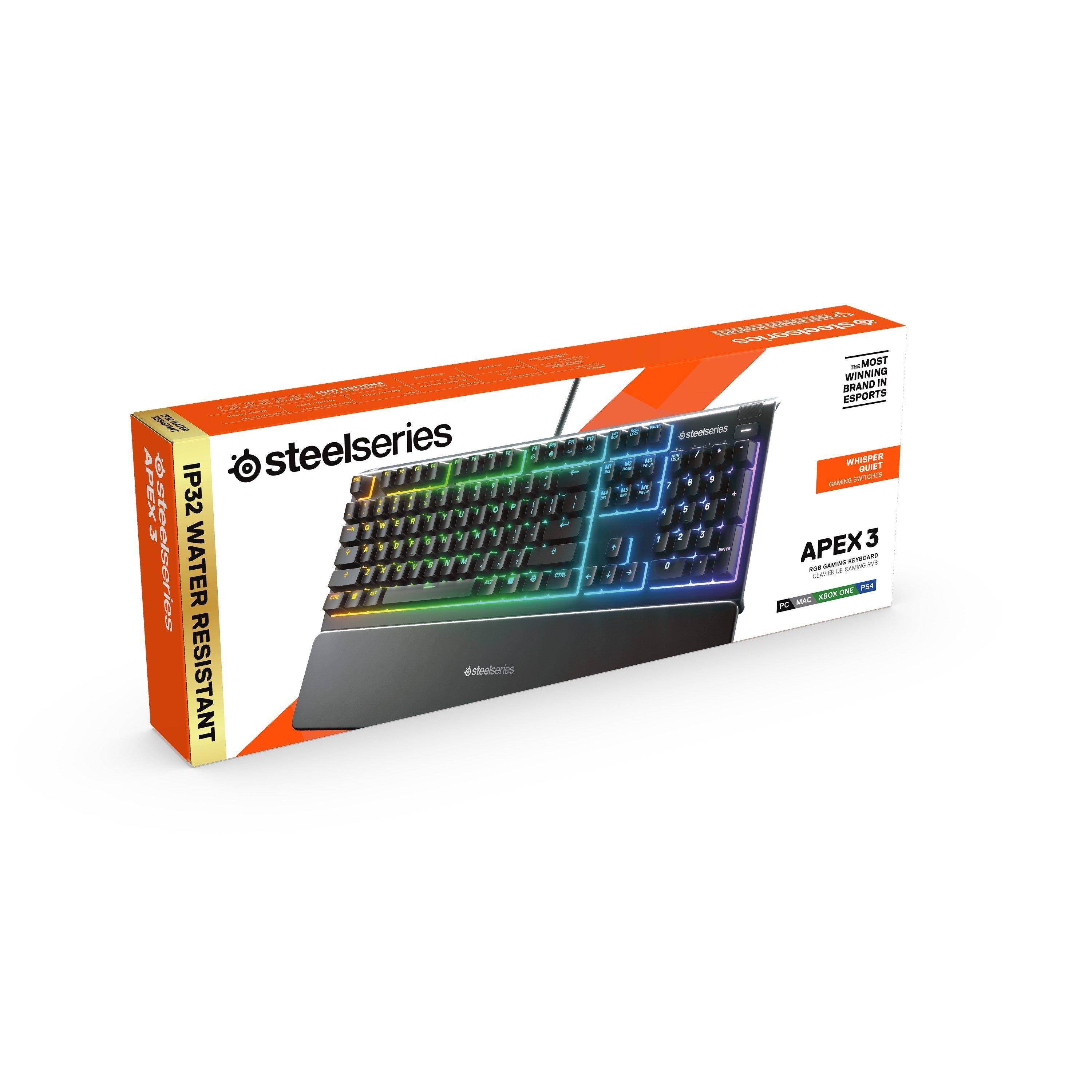 PC - SteelSeries - Apex 3 TKL Keyboard - UK - 10
