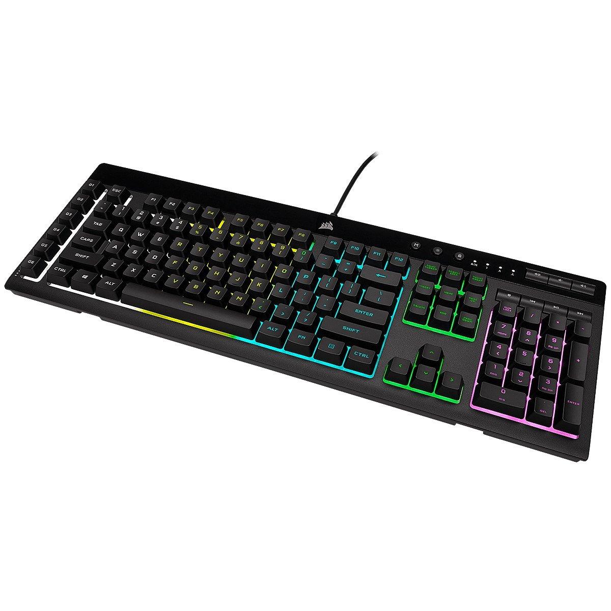 Negro - Corsair - K55 RGB PRO Keyboard - 12
