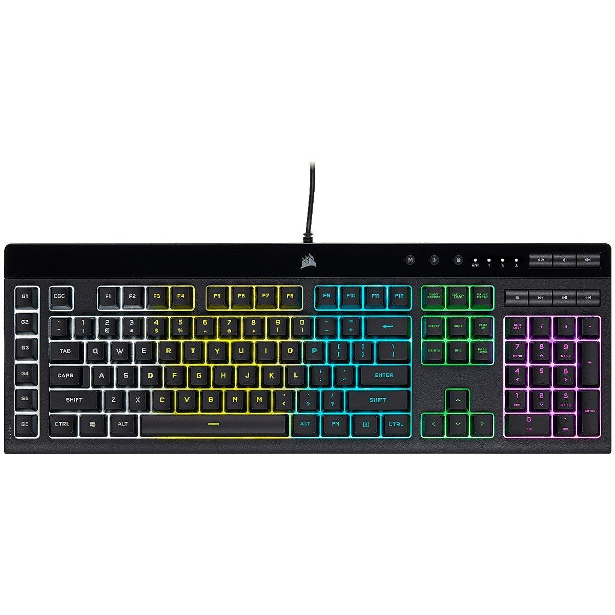 Negro - Corsair - K55 RGB PRO Keyboard - 8