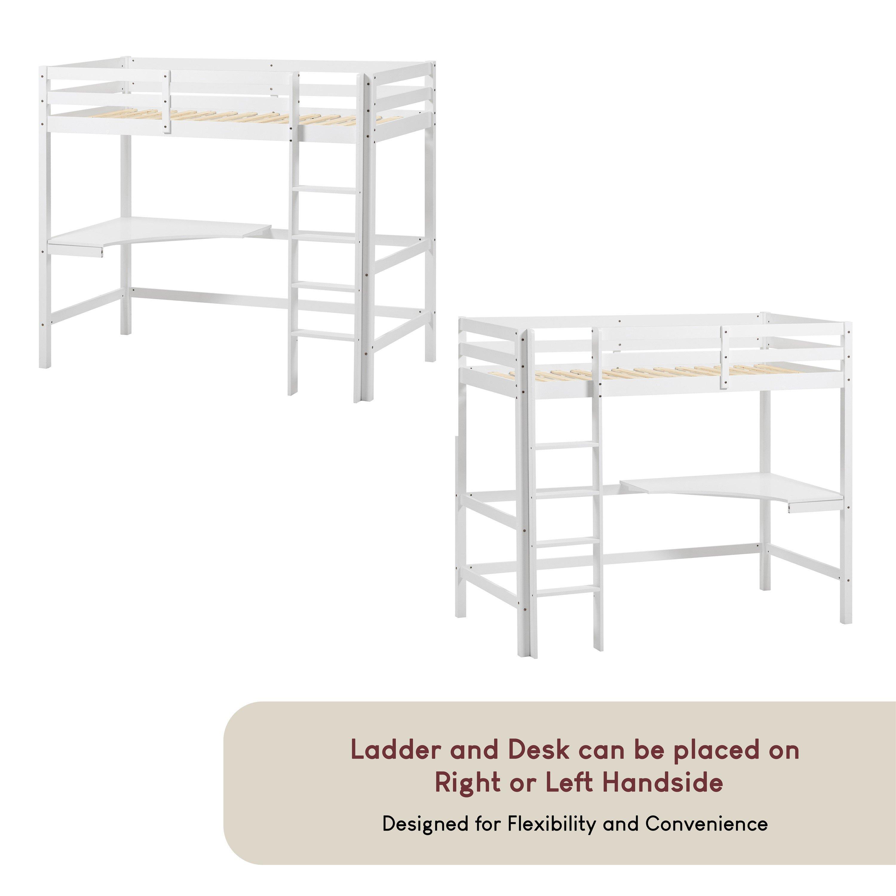 White - Lassic - Vida Designs Sydney Bunk Bed With Desk - 6