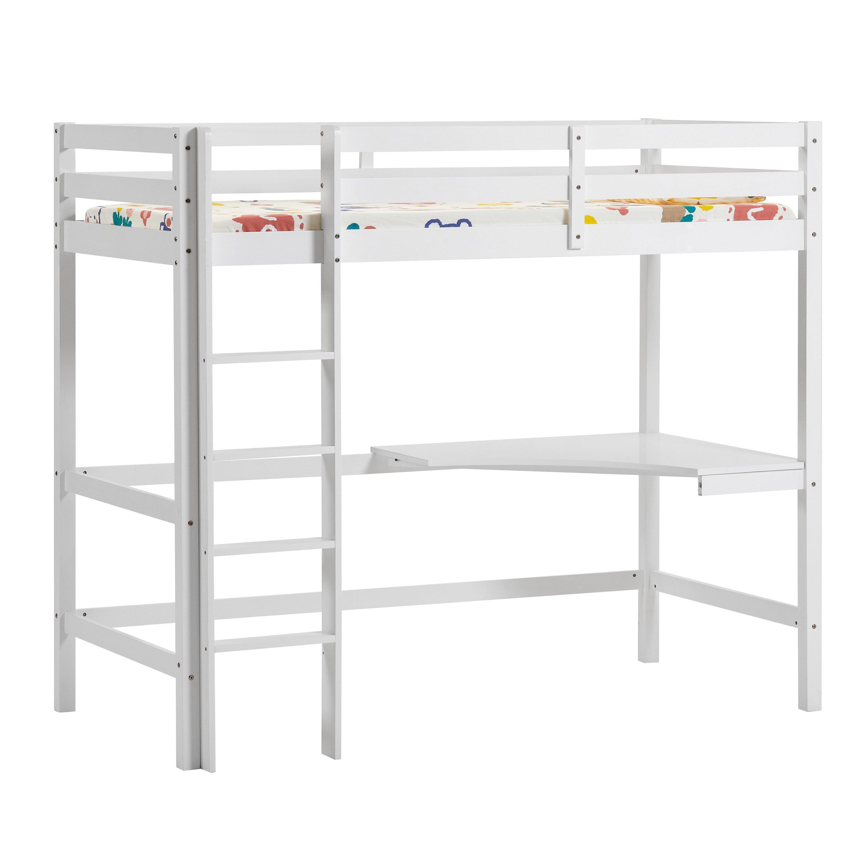 White - Lassic - Vida Designs Sydney Bunk Bed With Desk - 8