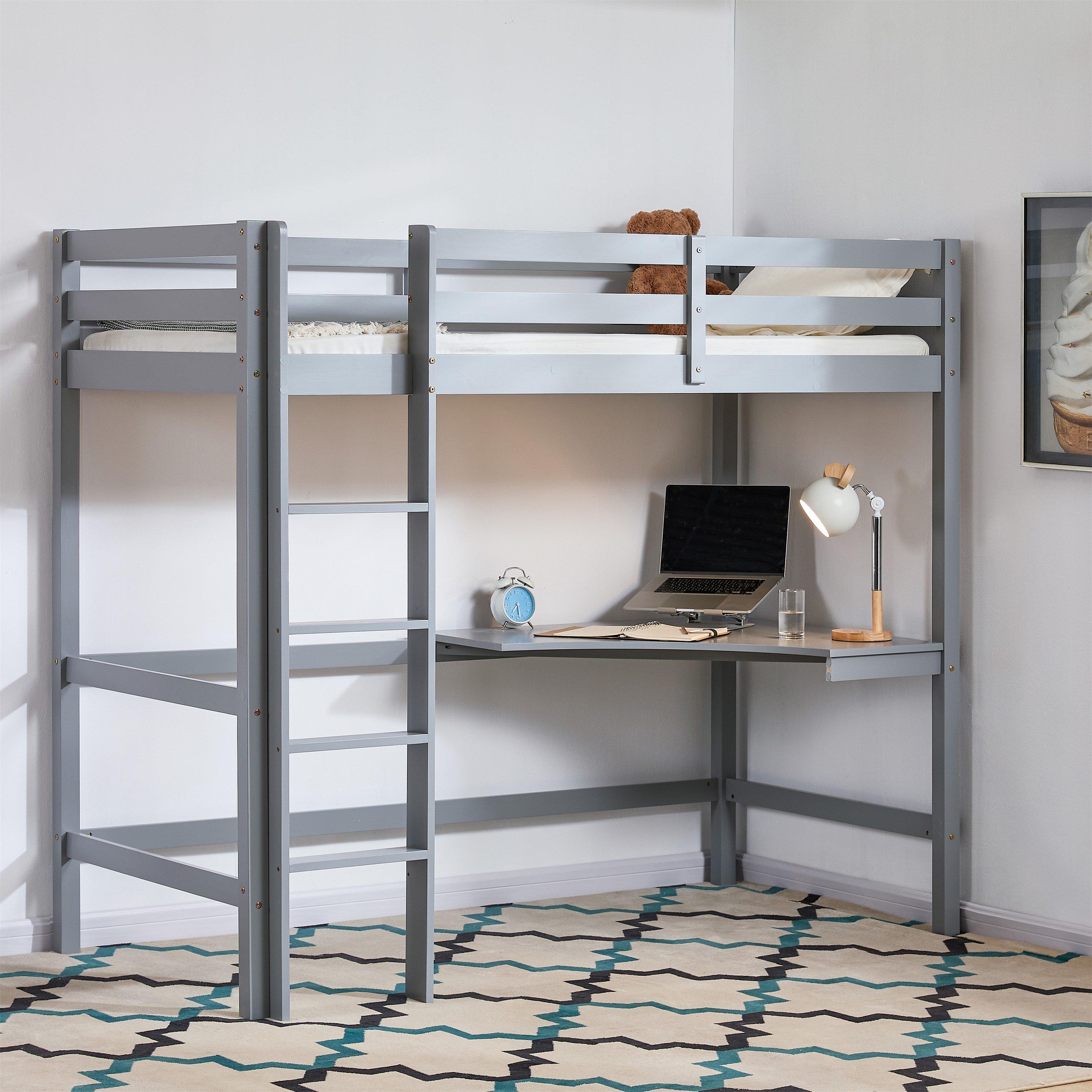 Lassic  Kids Vida Designs Sydney Bunk Bed With Desk - Grey