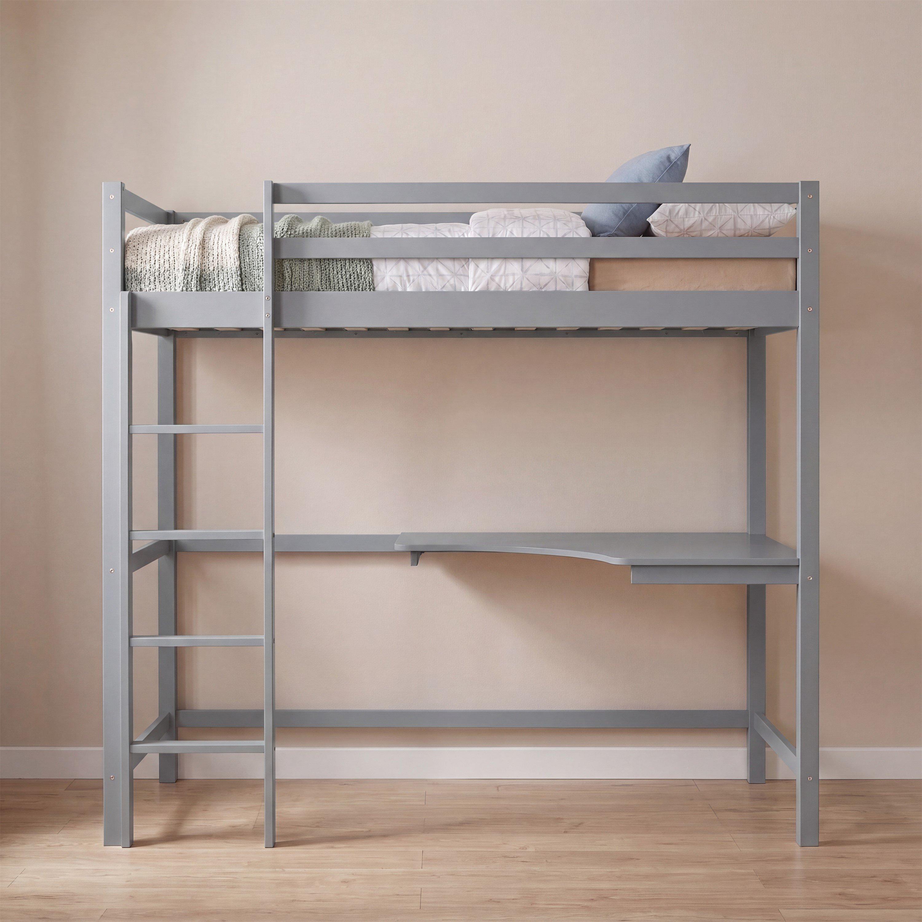 Grey - Lassic - Vida Designs Sydney Bunk Bed With Desk - 5