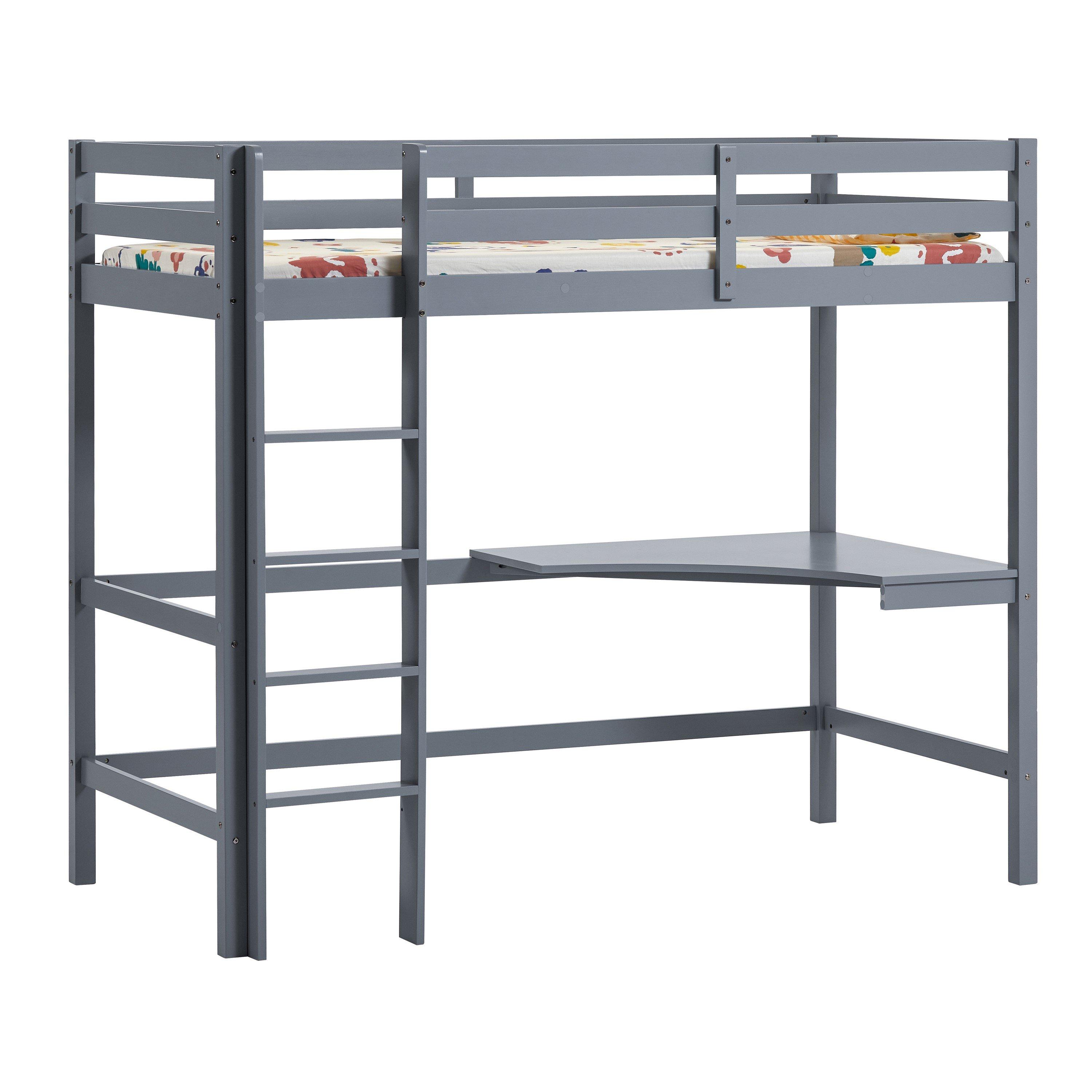 Grey - Lassic - Vida Designs Sydney Bunk Bed With Desk - 8